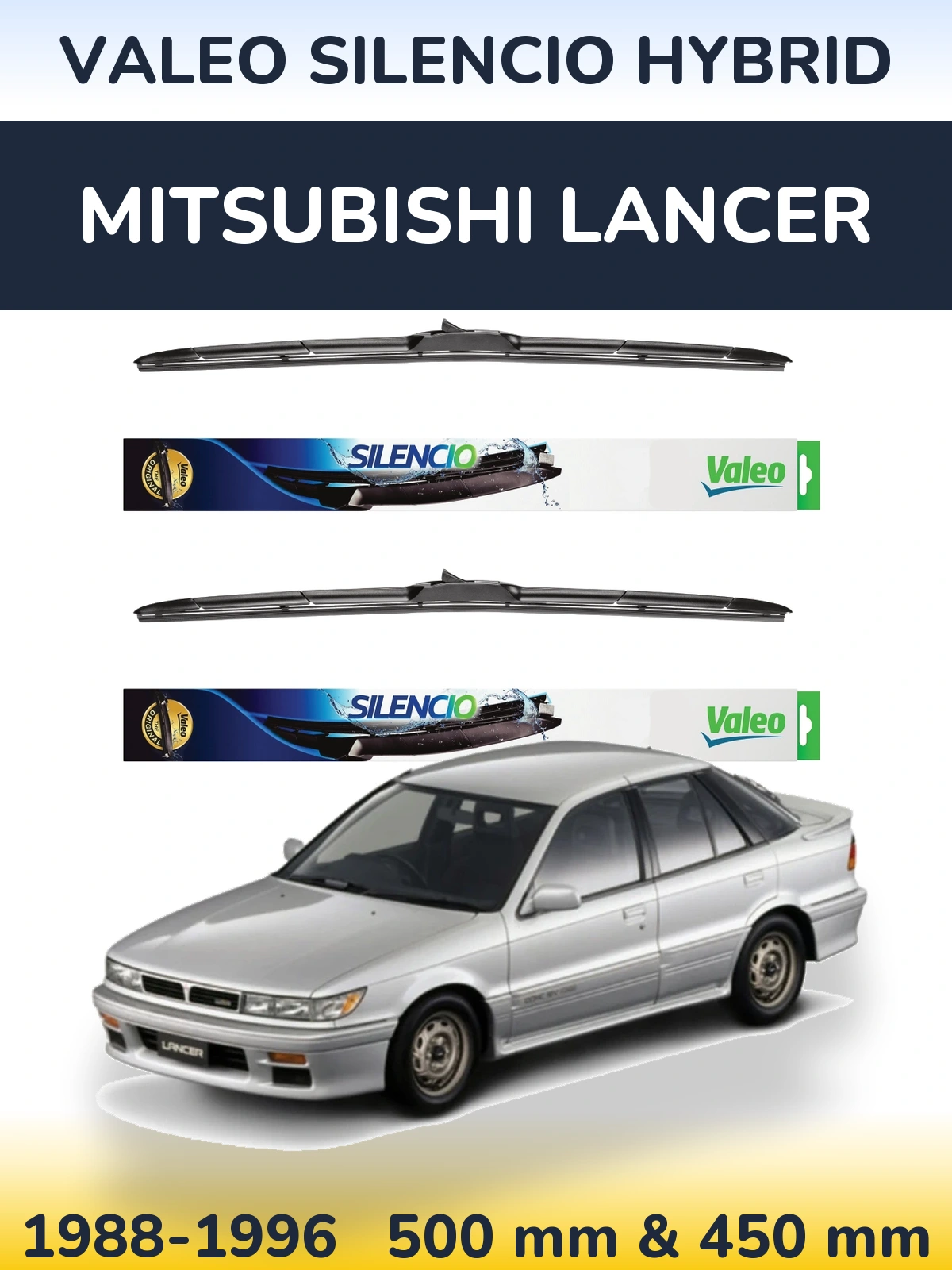 Ștergătoare Valeo Silencio Hybrid pentru Mitsubishi Lancer