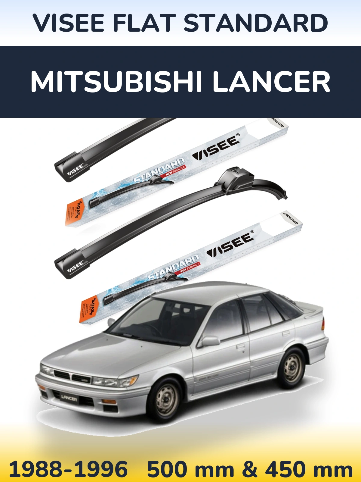 Ștergătoare VISEE FLAT STANDARD pentru Mitsubishi Lancer