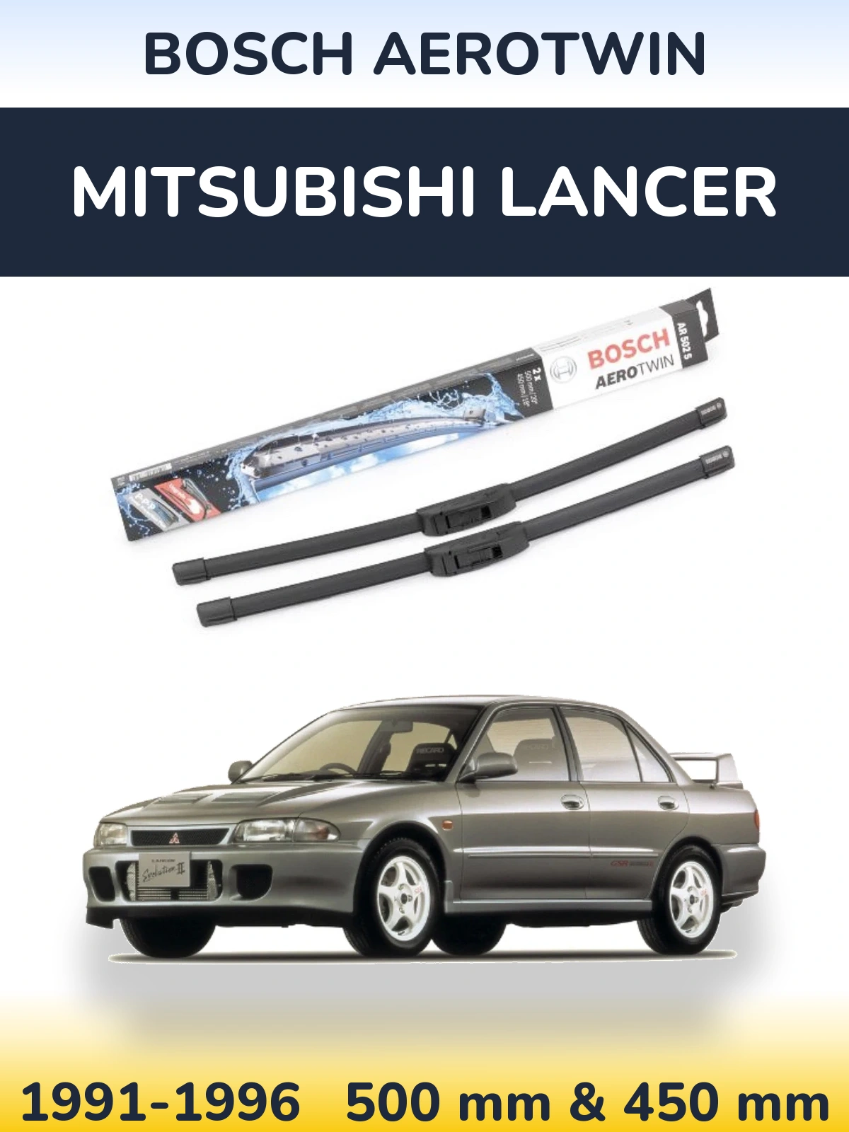 Ștergătoare BOSCH AeroTwin pentru Mitsubishi Lancer
