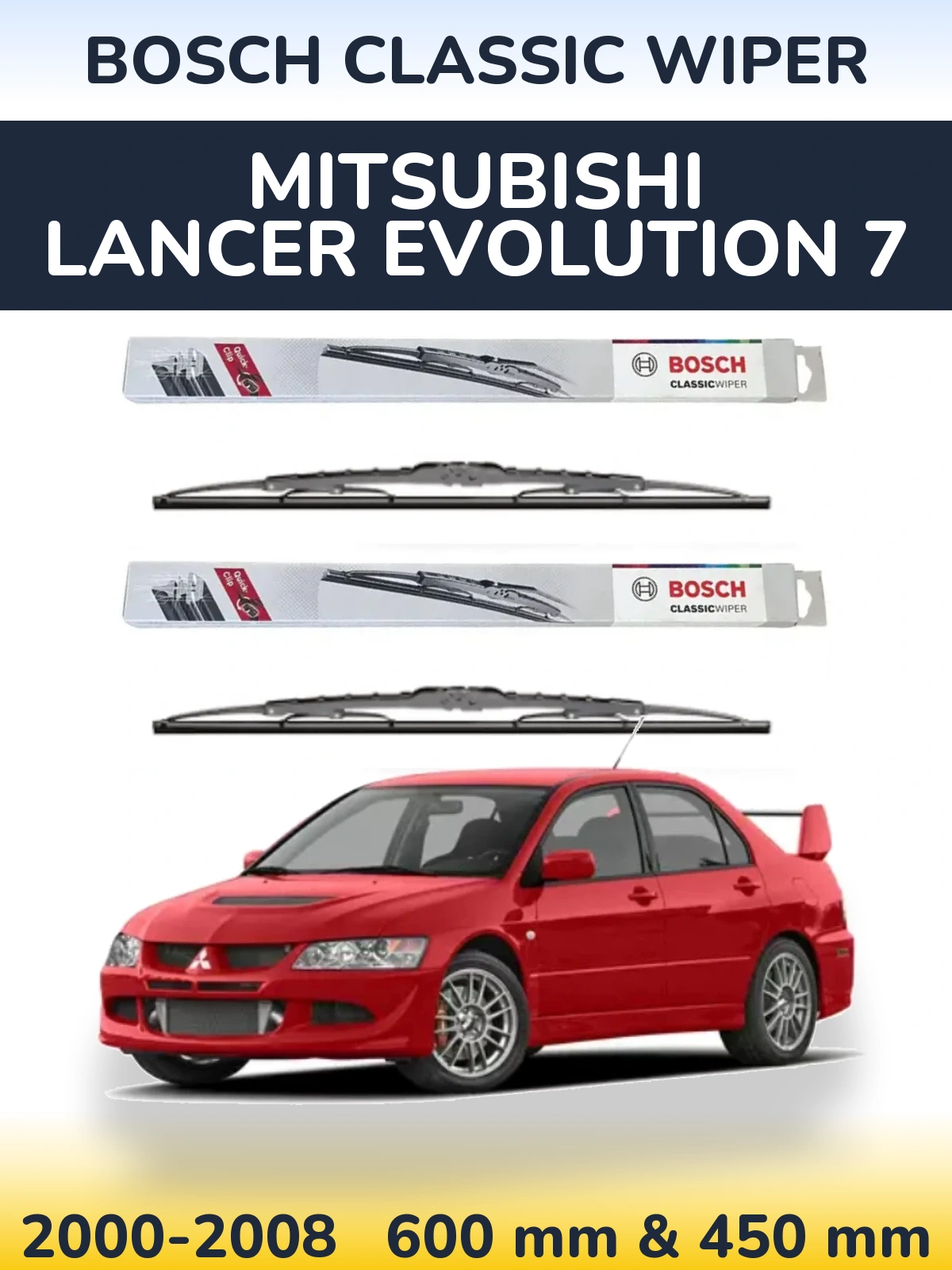 Ștergătoare BOSCH Classic Wiper pentru Mitsubishi Lancer Evolution 7