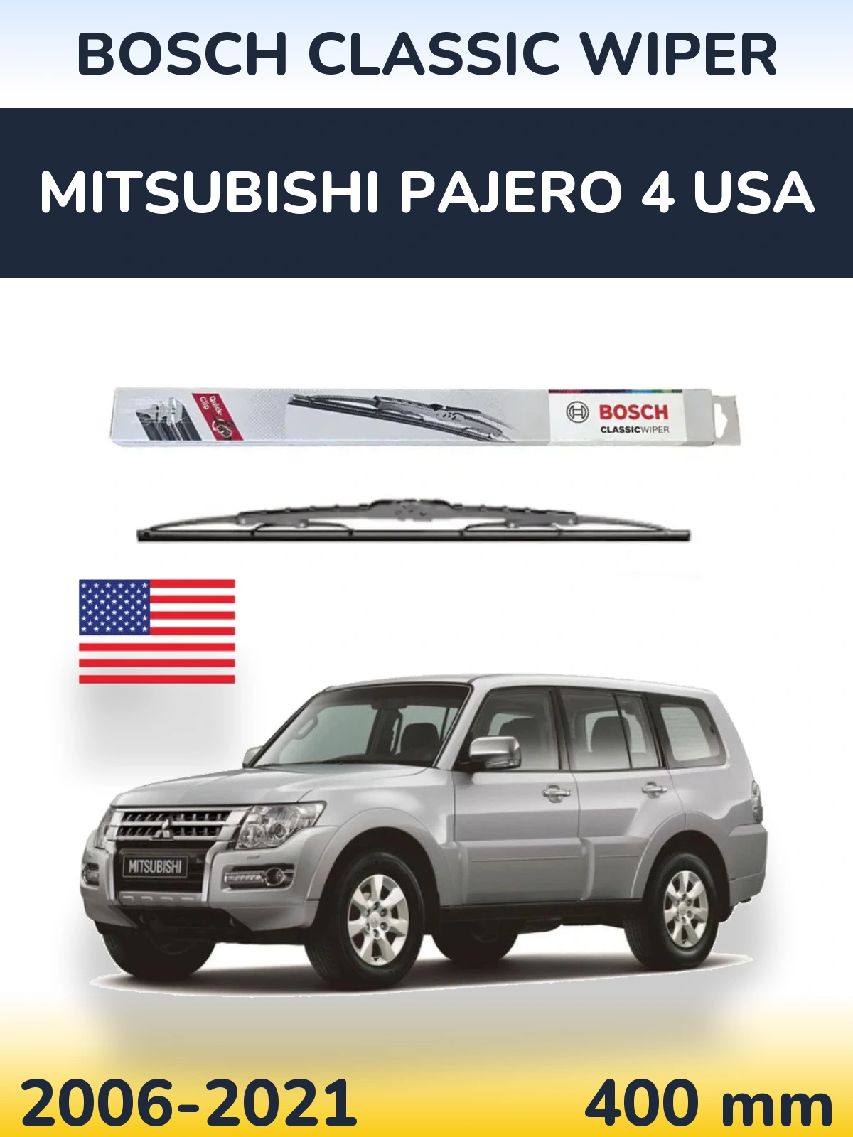 Ștergătoare BOSCH Classic Wiper pentru Mitsubishi Pajero 4 USA