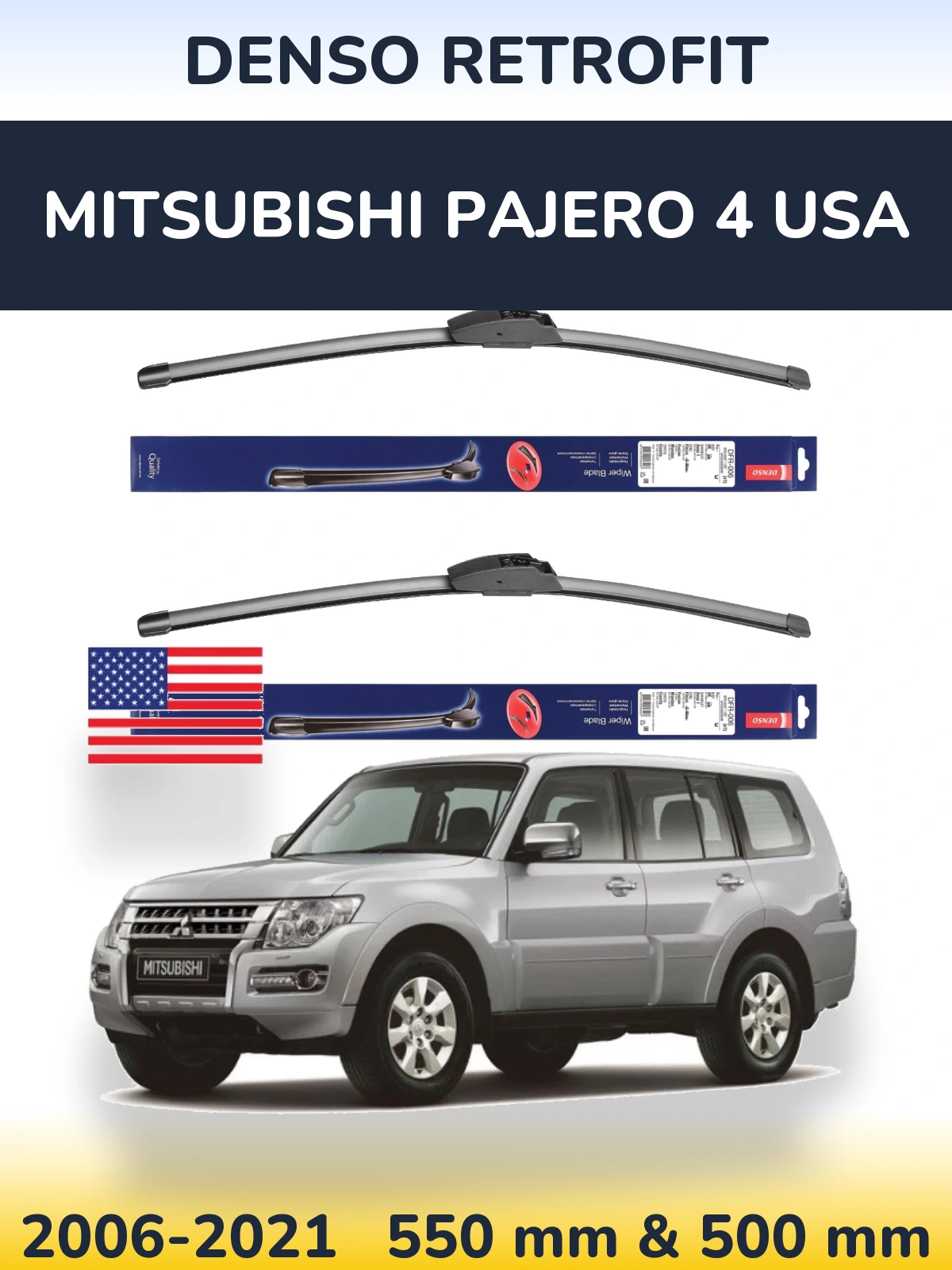 Ștergătoare Denso Retrofit pentru Mitsubishi Pajero 4 USA