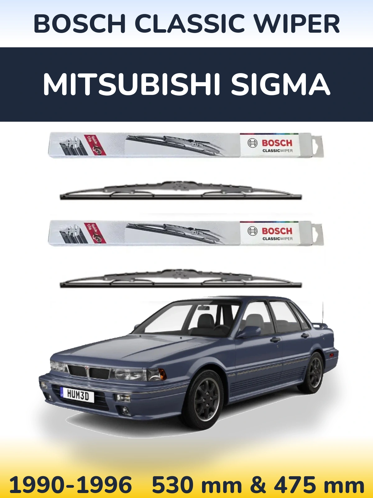 Ștergătoare BOSCH Classic Wiper pentru Mitsubishi Sigma