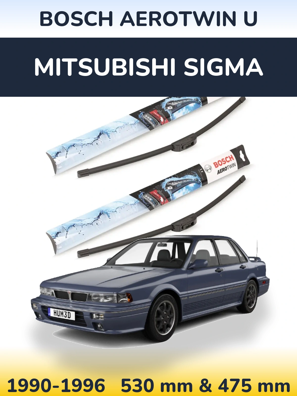Ștergătoare BOSCH AeroTwin U pentru Mitsubishi Sigma