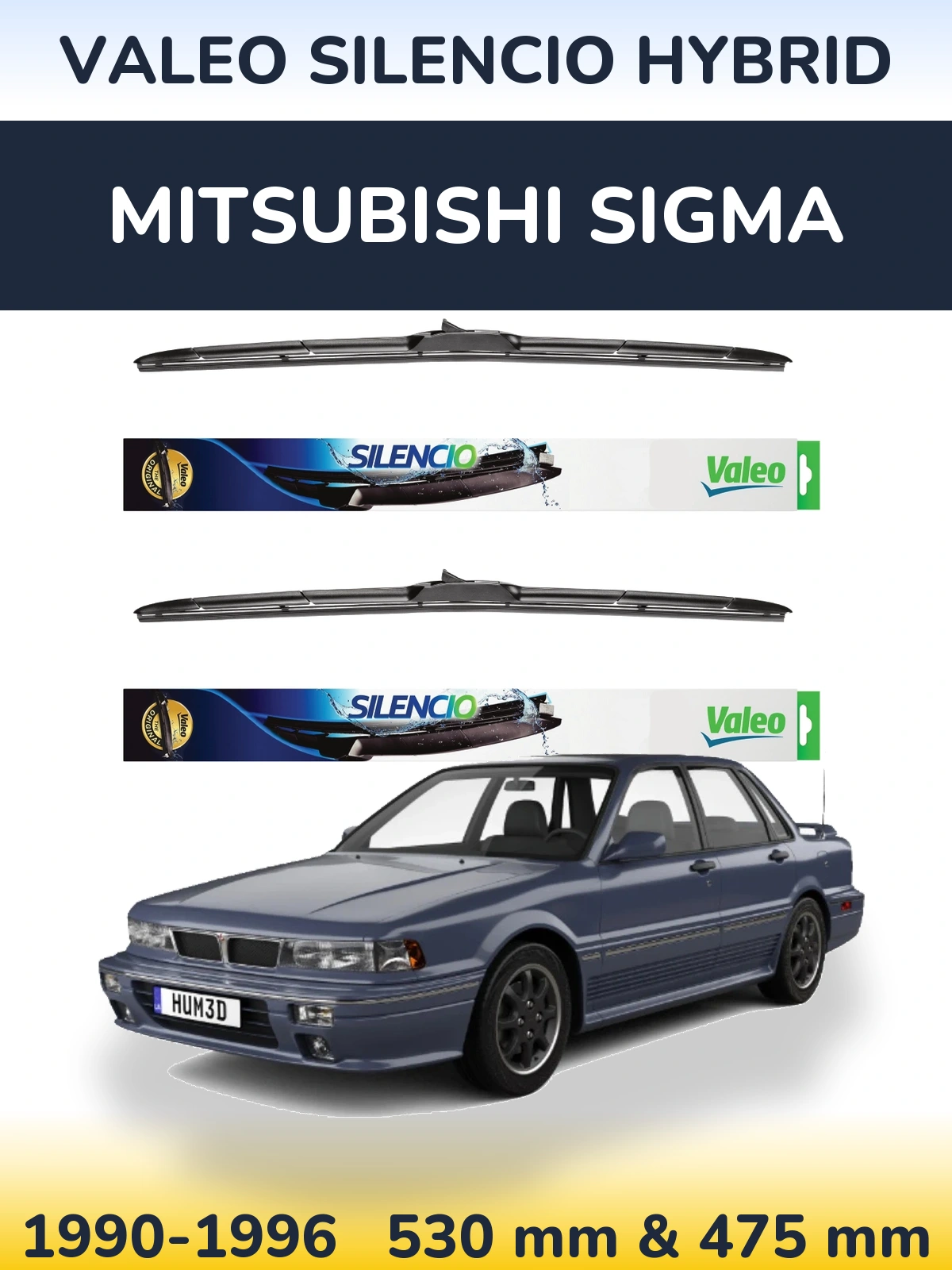Ștergătoare Valeo Silencio Hybrid pentru Mitsubishi Sigma