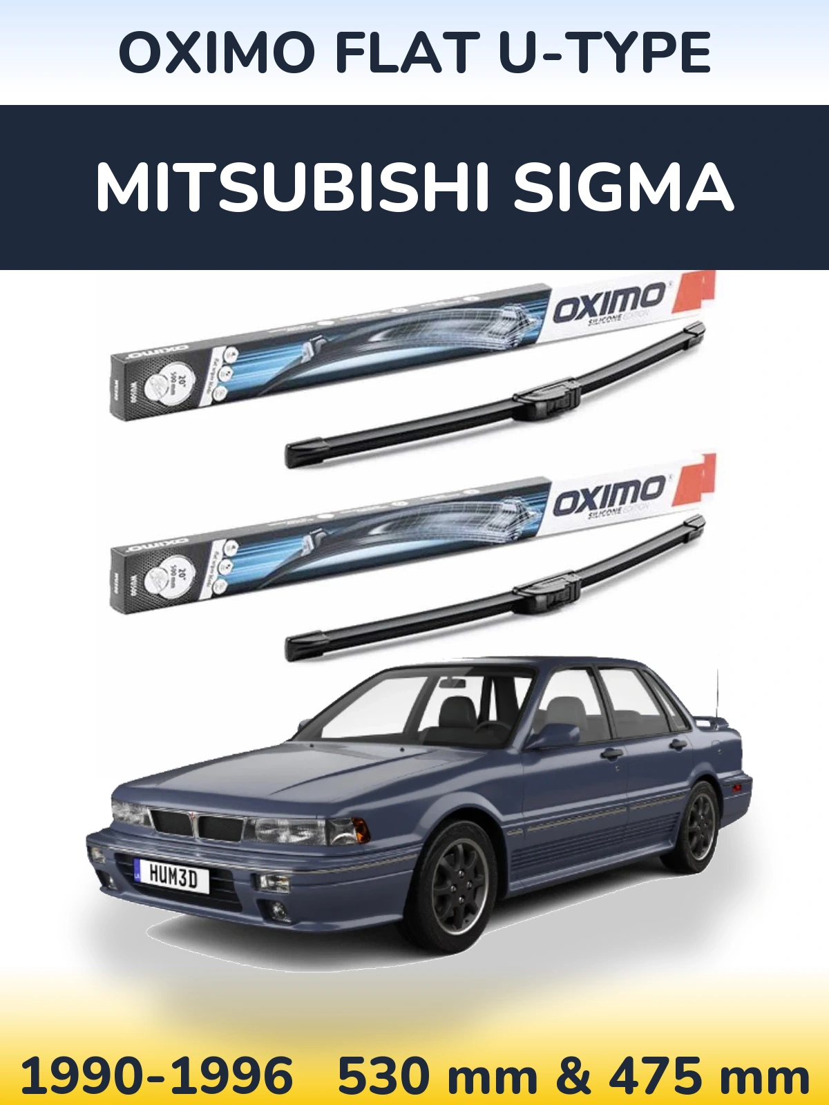 Ștergătoare Oximo Flat U-type pentru Mitsubishi Sigma