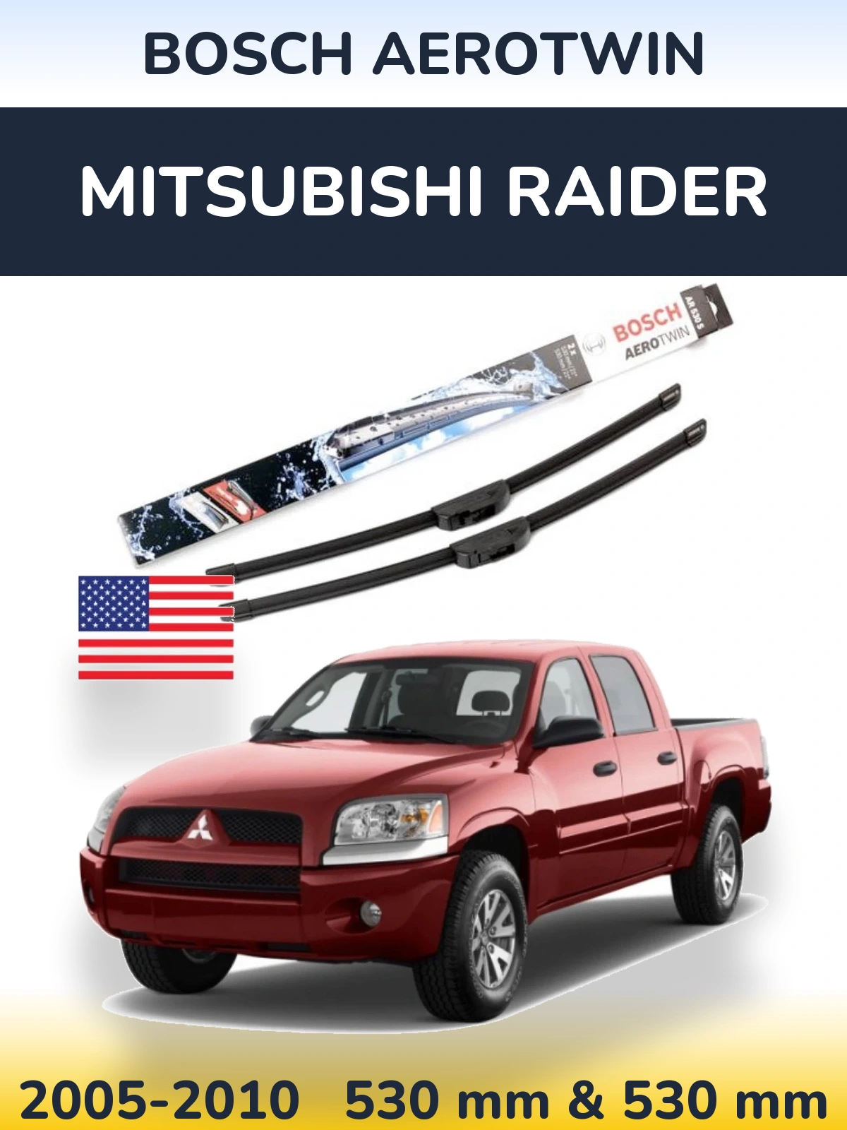 Ștergătoare BOSCH AeroTwin pentru Mitsubishi Raider