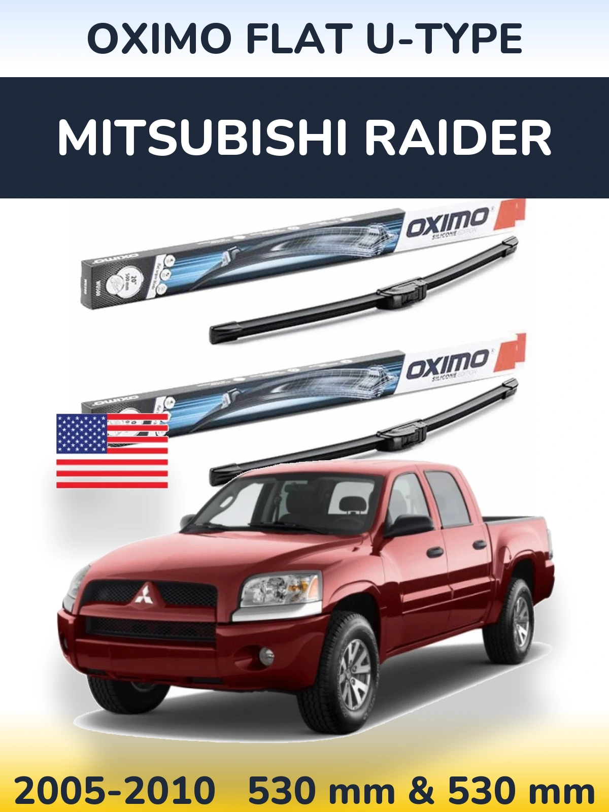 Ștergătoare Oximo Flat U-type pentru Mitsubishi Raider