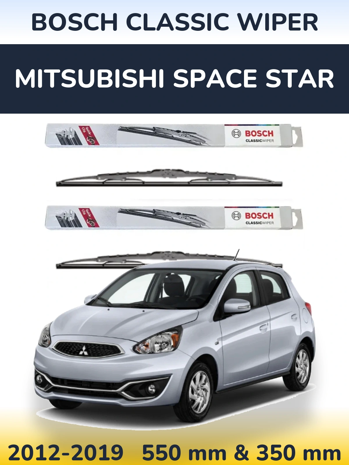 Ștergătoare BOSCH Classic Wiper pentru Mitsubishi Space Star