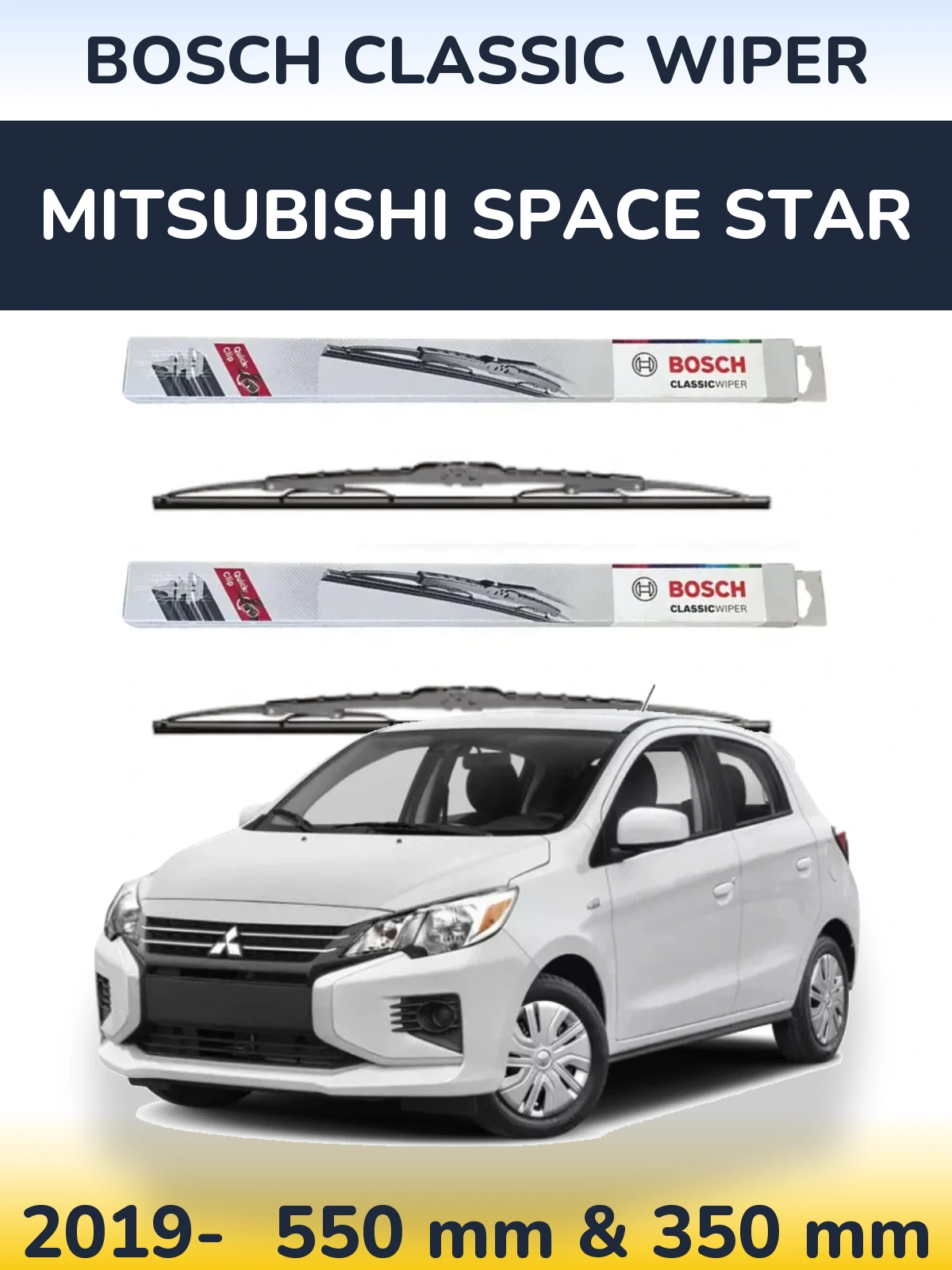 Ștergătoare BOSCH Classic Wiper pentru Mitsubishi Space Star