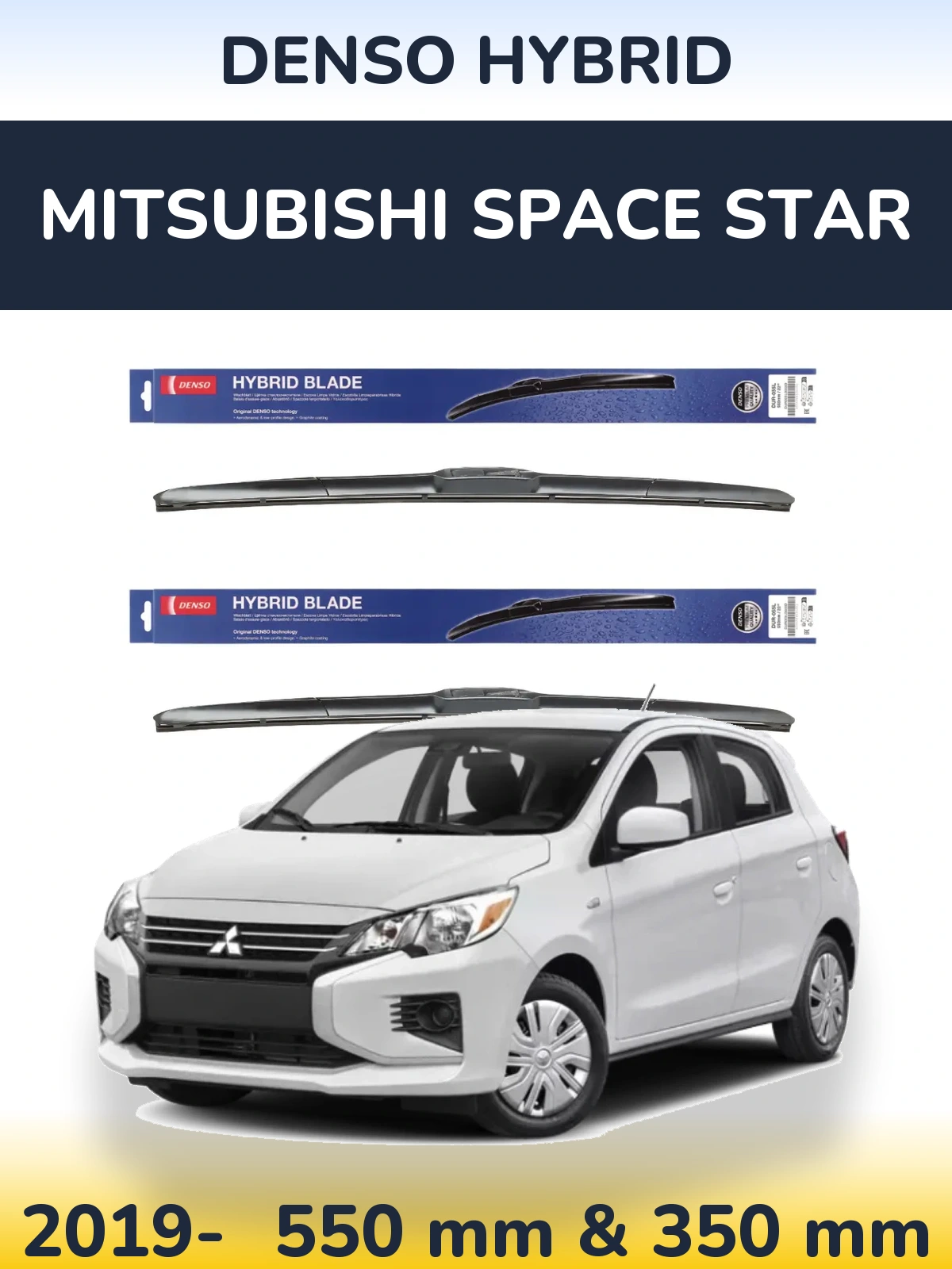 Ștergătoare Denso Hybrid pentru Mitsubishi Space Star