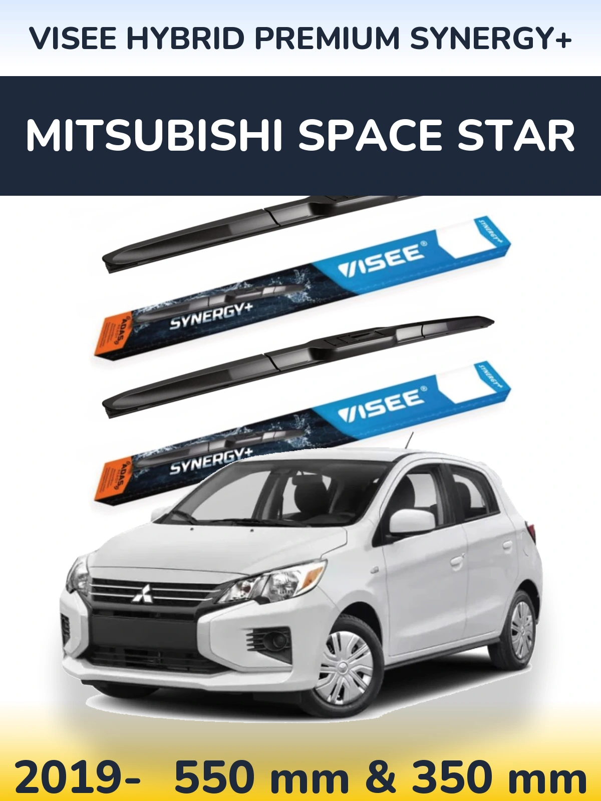 Ștergătoare VISEE HYBRID PREMIUM SYNERGY+ pentru Mitsubishi Space Star