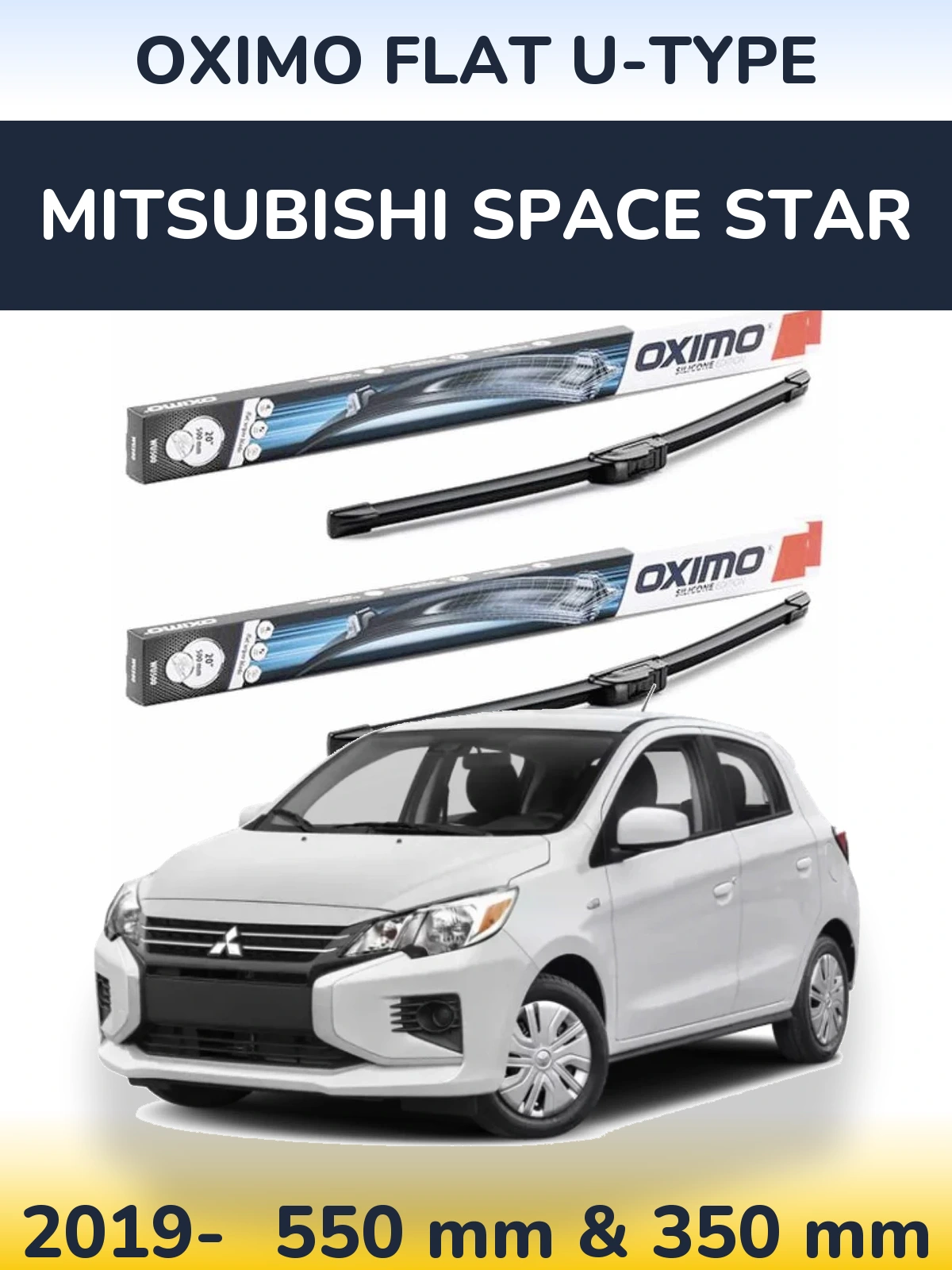 Ștergătoare Oximo Flat U-type pentru Mitsubishi Space Star