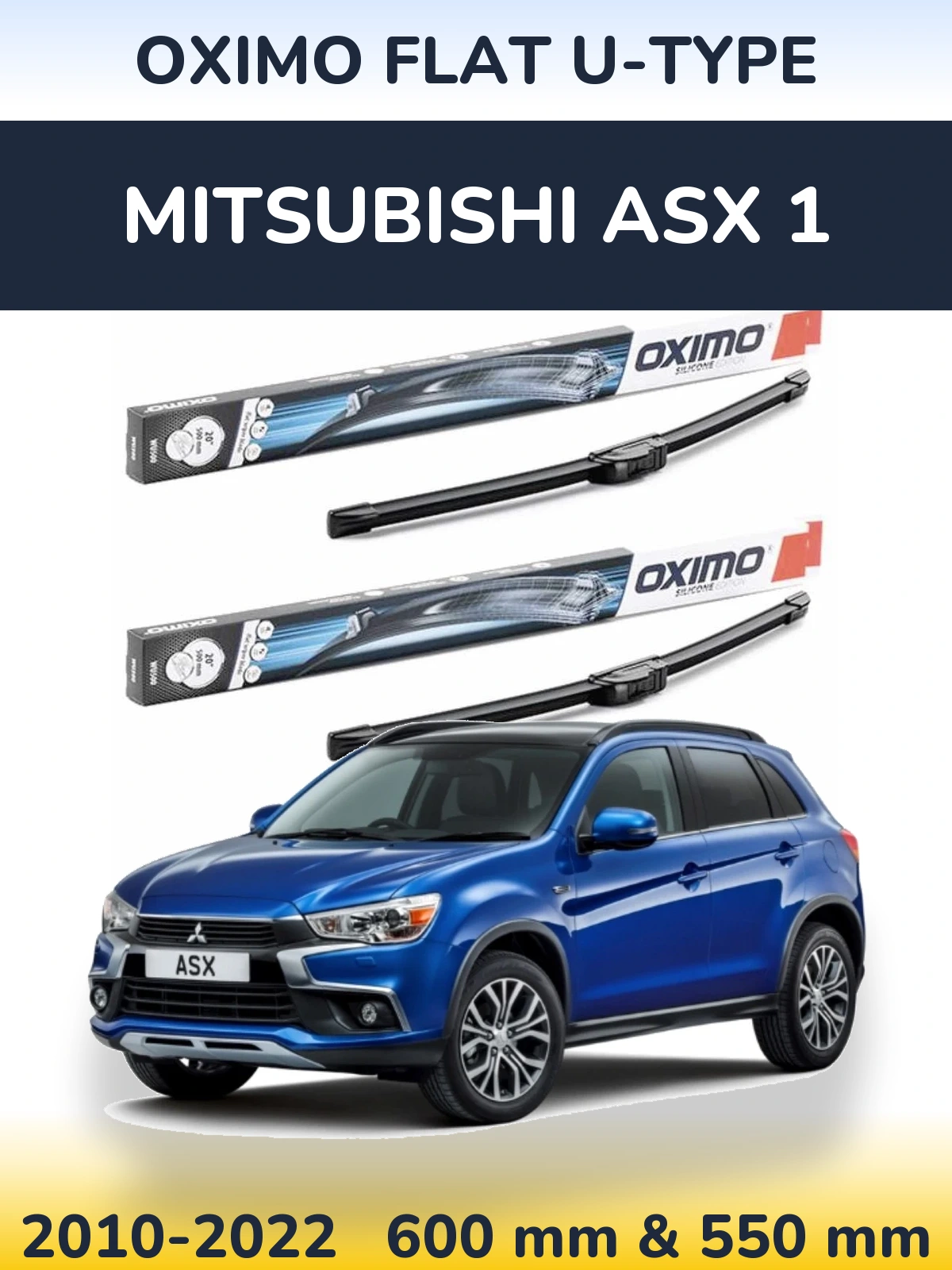 Ștergătoare Oximo Flat U-type pentru Mitsubishi ASX 1