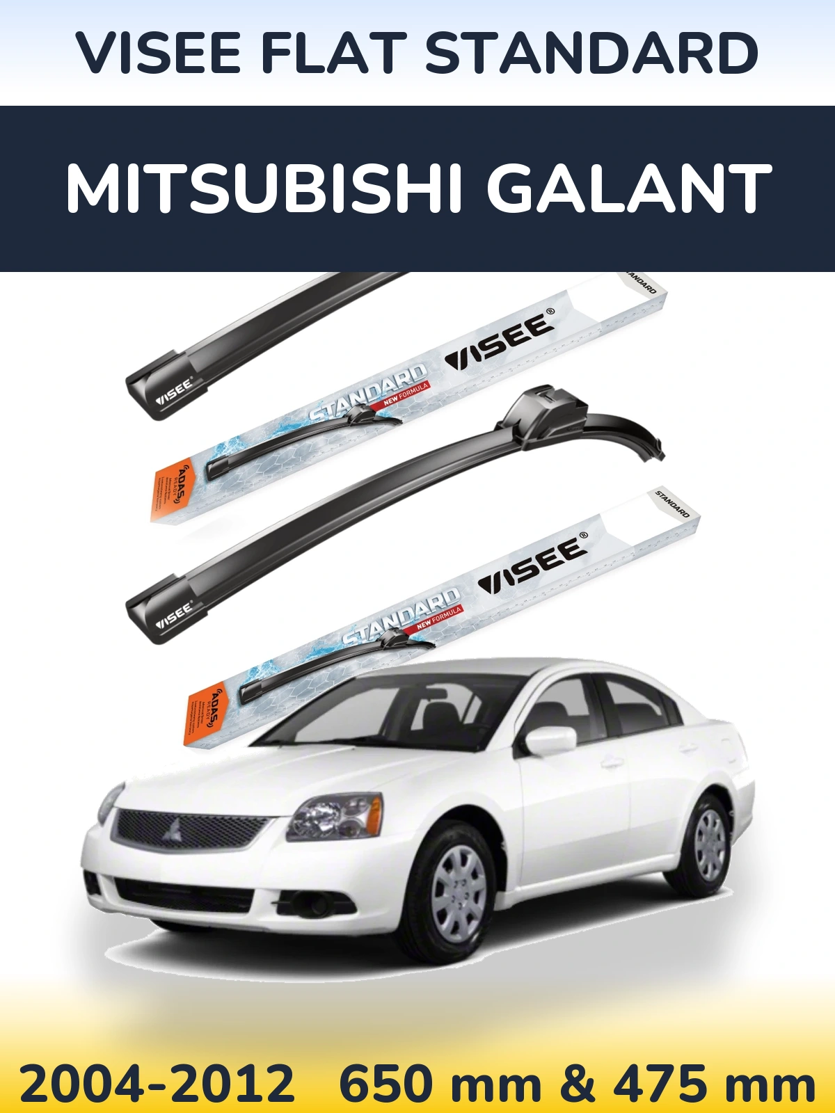 Ștergătoare VISEE FLAT STANDARD pentru Mitsubishi Galant