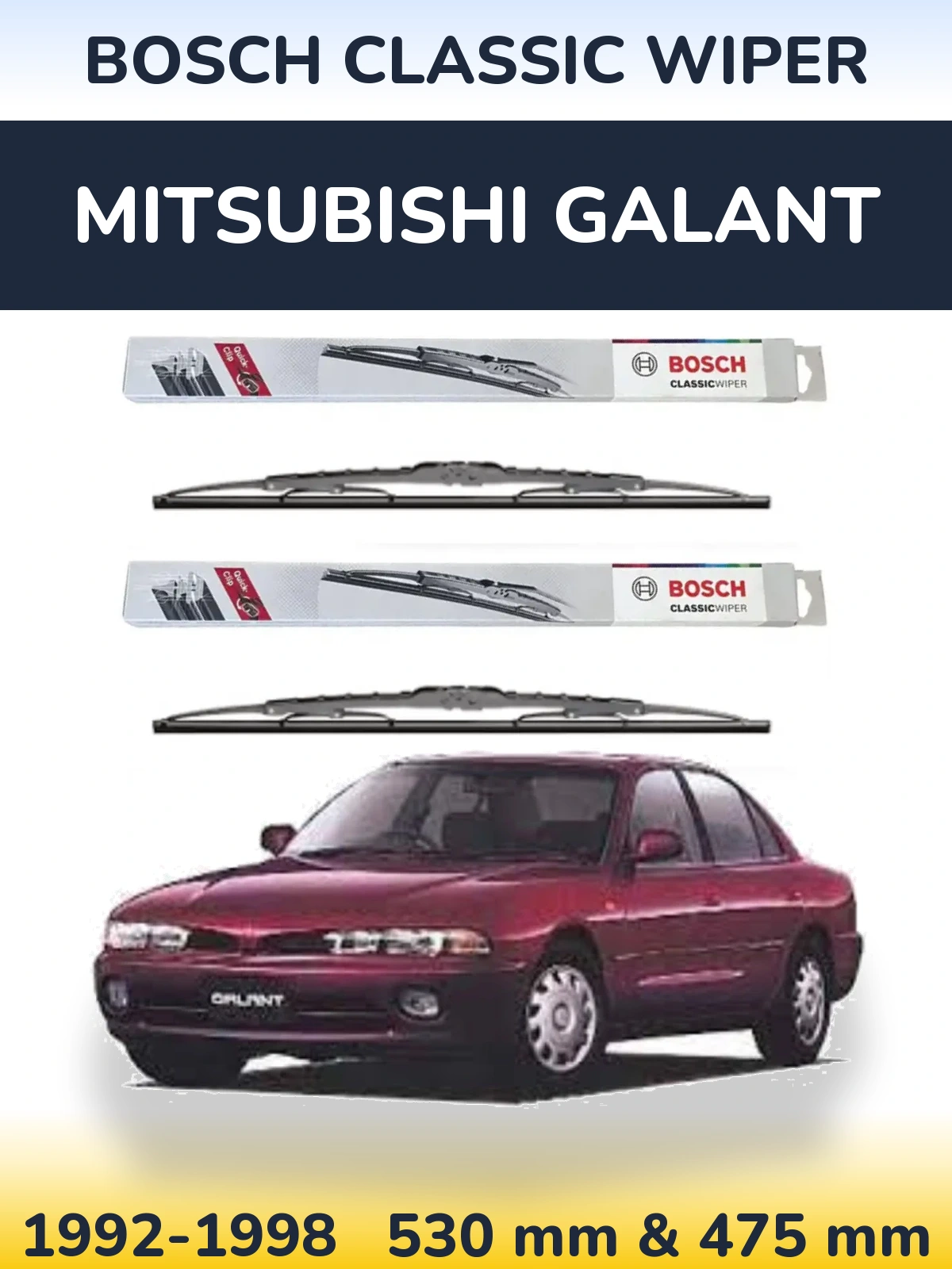Ștergătoare BOSCH Classic Wiper pentru Mitsubishi Galant