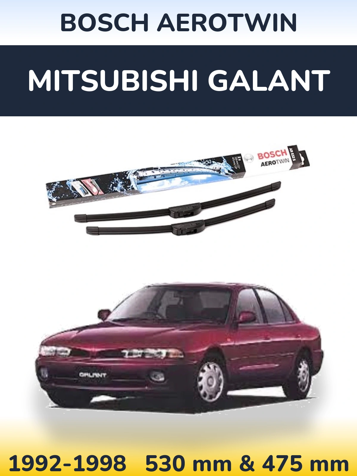 Ștergătoare BOSCH AeroTwin pentru Mitsubishi Galant