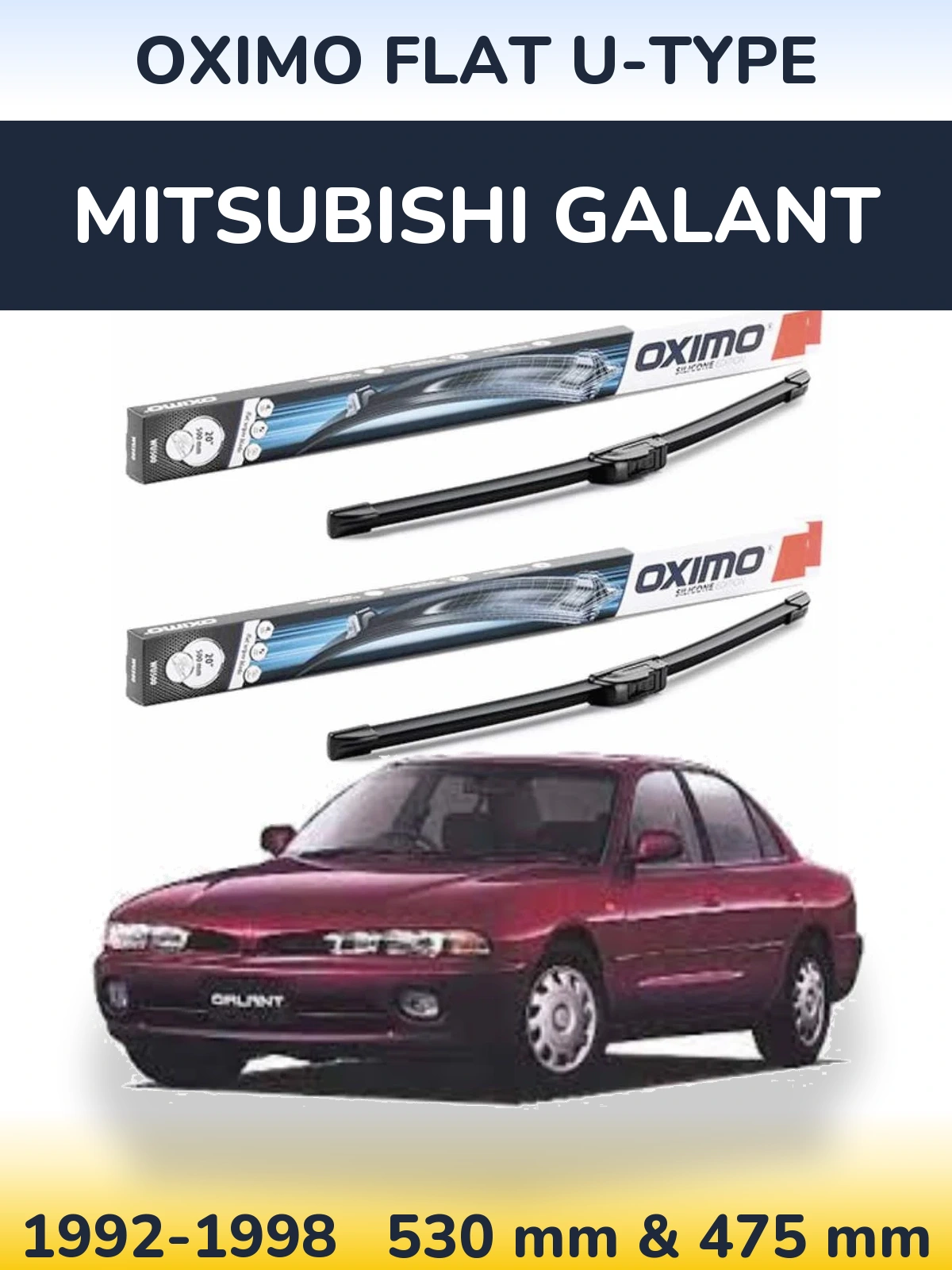 Ștergătoare Oximo Flat U-type pentru Mitsubishi Galant