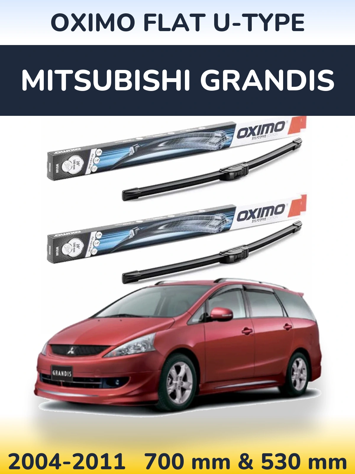 Ștergătoare Oximo Flat U-type pentru Mitsubishi Grandis