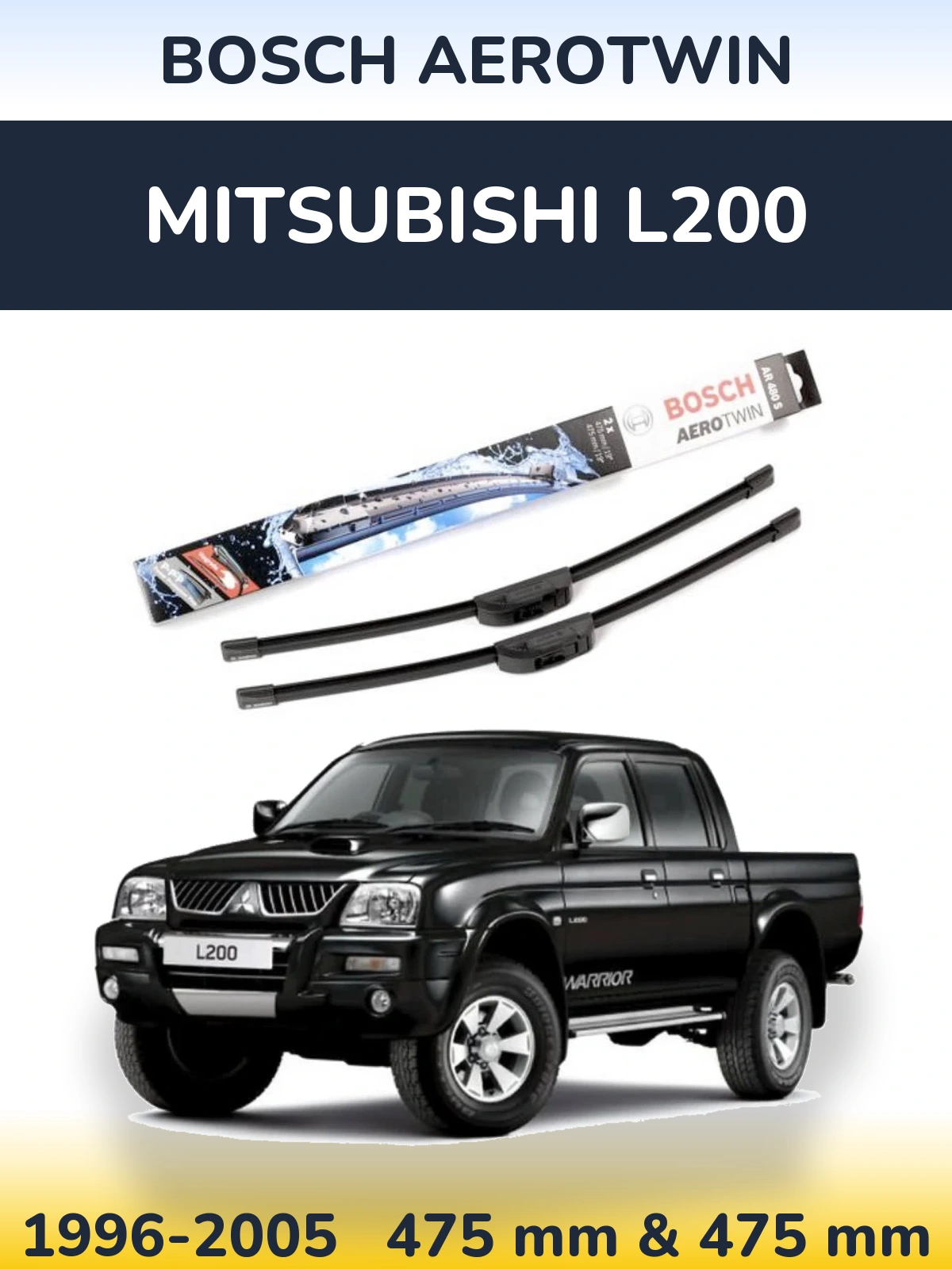 Ștergătoare BOSCH AeroTwin pentru Mitsubishi L200