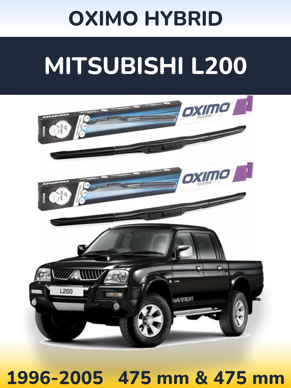 Ștergătoare Oximo Hybrid pentru Mitsubishi L200