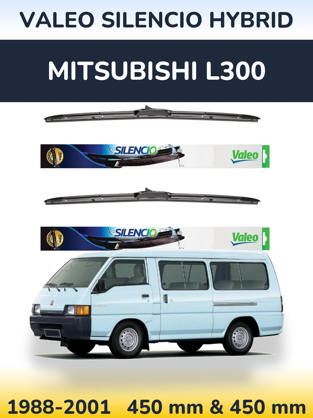 Ștergătoare Valeo Silencio Hybrid pentru Mitsubishi L300