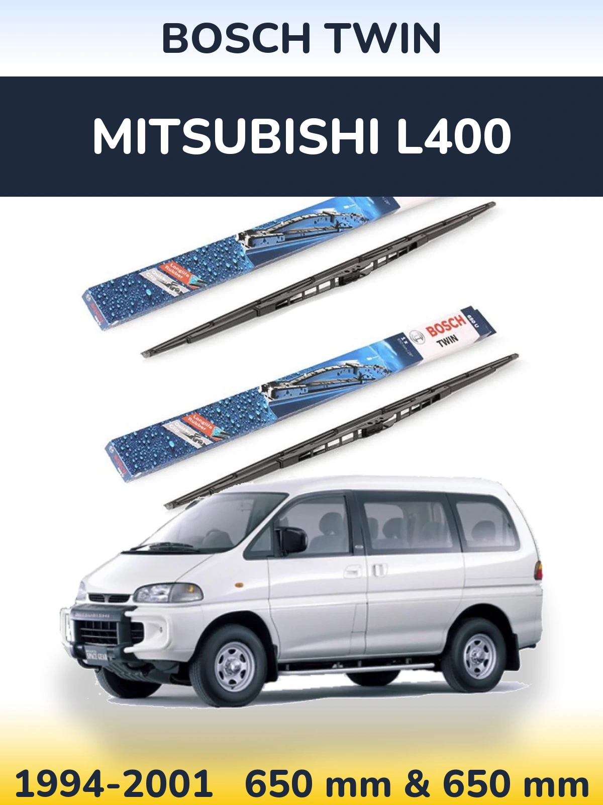 Ștergătoare BOSCH Twin pentru Mitsubishi L400