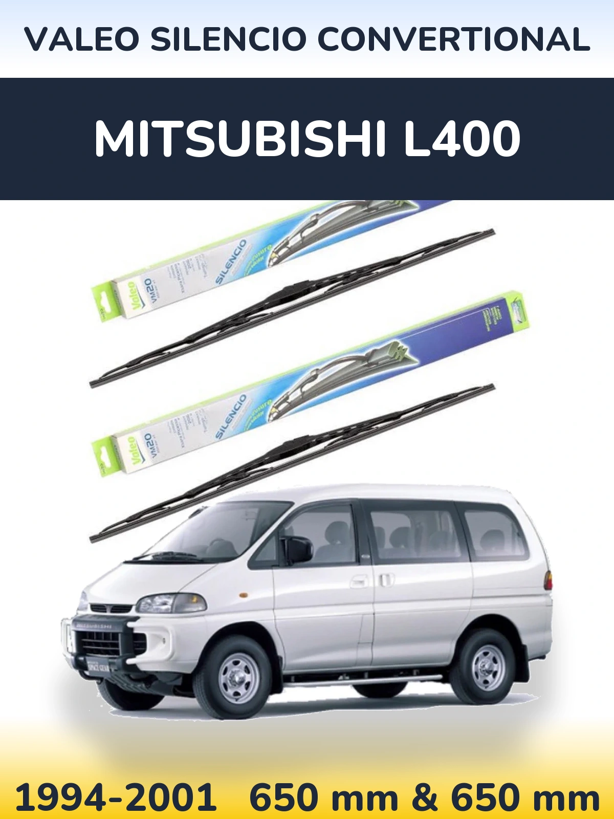 Ștergătoare Valeo Silencio Convertional pentru Mitsubishi L400