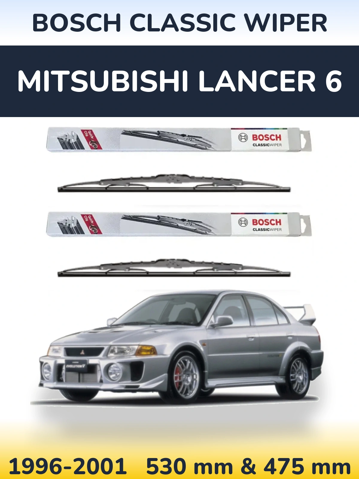 Ștergătoare BOSCH Classic Wiper pentru Mitsubishi Lancer 6