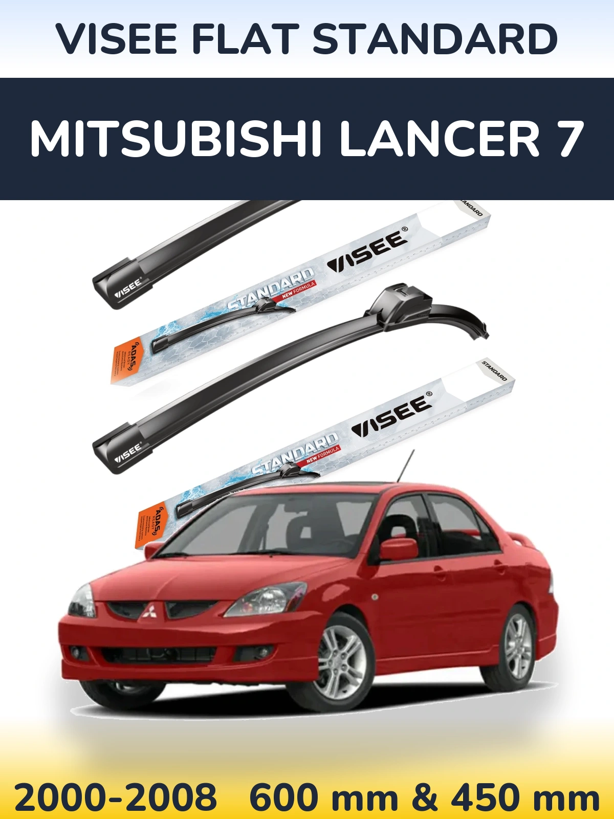 Ștergătoare VISEE FLAT STANDARD pentru Mitsubishi Lancer 7
