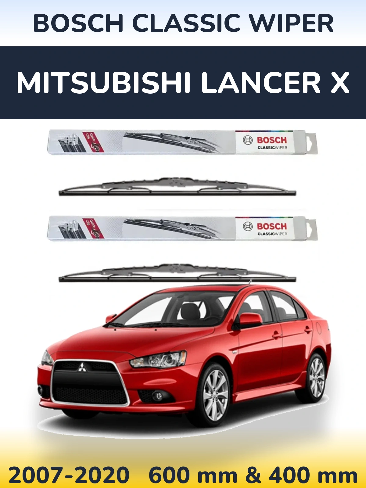 Ștergătoare BOSCH Classic Wiper pentru Mitsubishi Lancer X