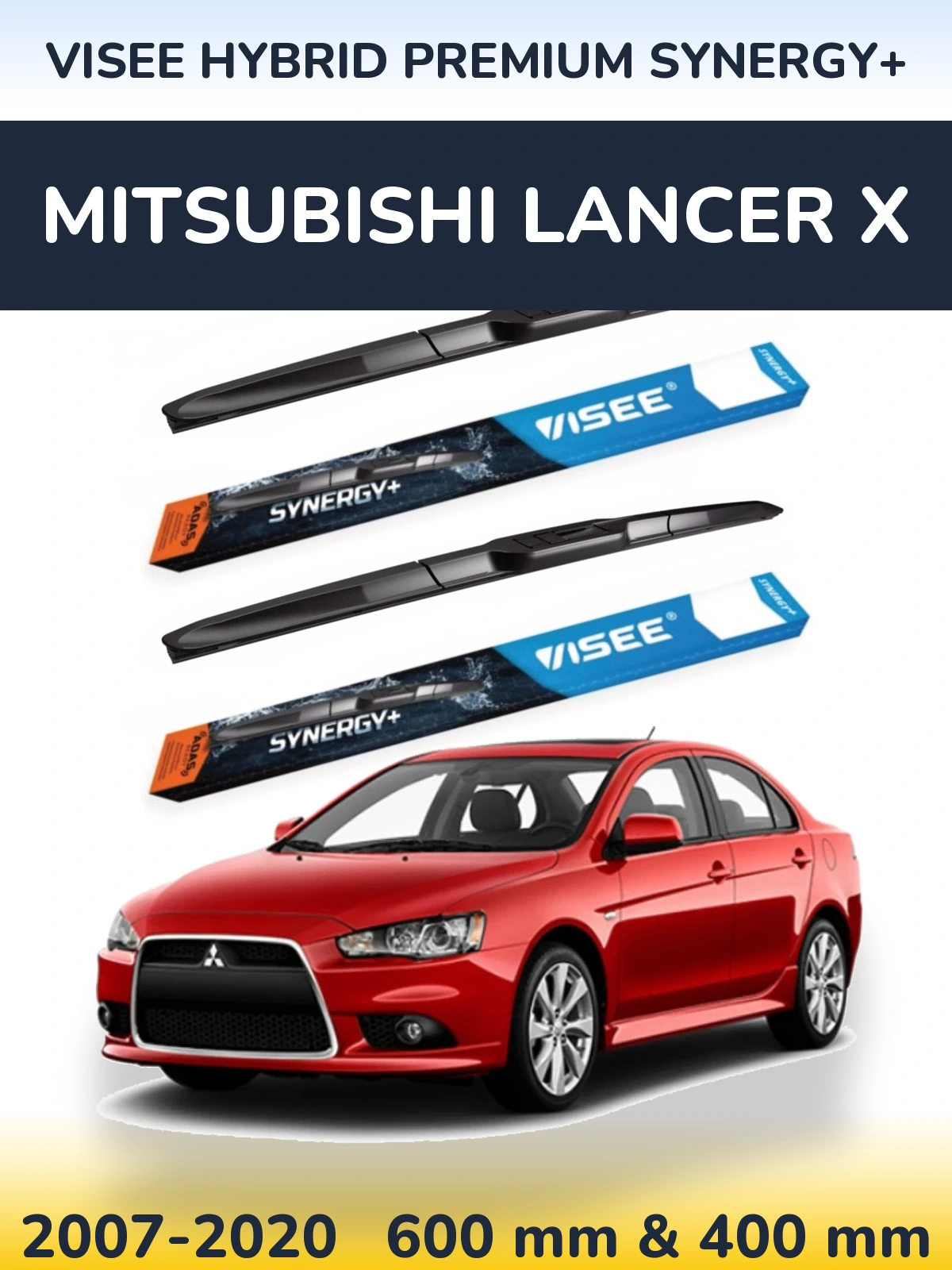 Ștergătoare VISEE HYBRID PREMIUM SYNERGY+ pentru Mitsubishi Lancer X