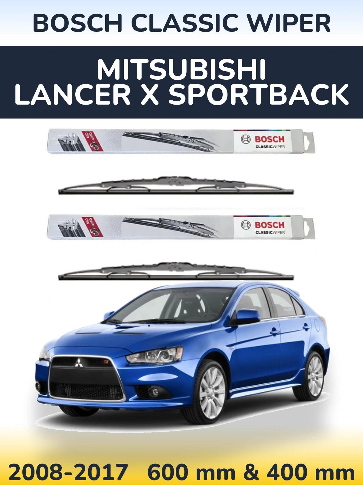 Ștergătoare BOSCH Classic Wiper pentru Mitsubishi Lancer X Sportback