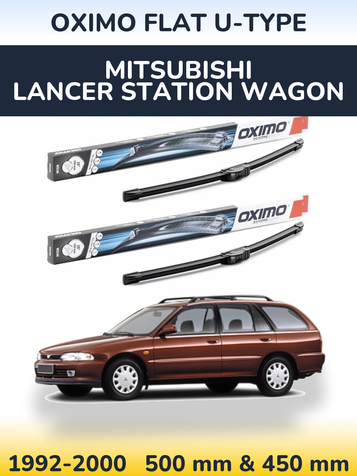 Ștergătoare Oximo Flat U-type pentru Mitsubishi Lancer Station Wagon