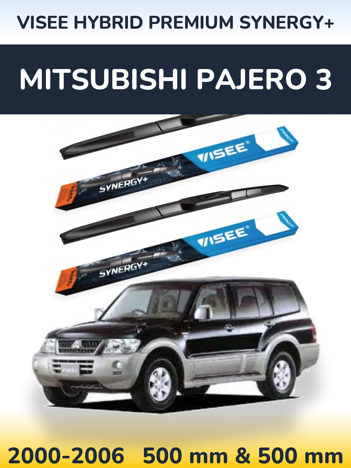 Ștergătoare VISEE HYBRID PREMIUM SYNERGY+ pentru Mitsubishi Pajero 3