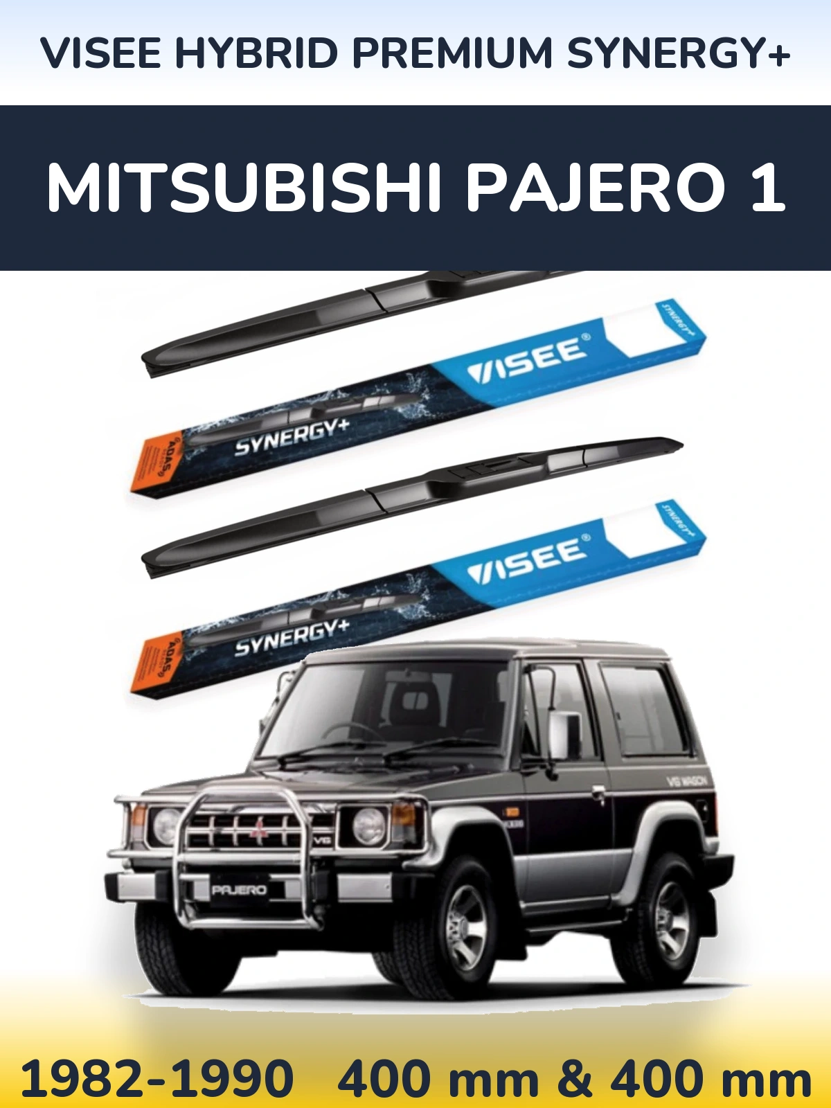 Ștergătoare VISEE HYBRID PREMIUM SYNERGY+ pentru Mitsubishi Pajero 1