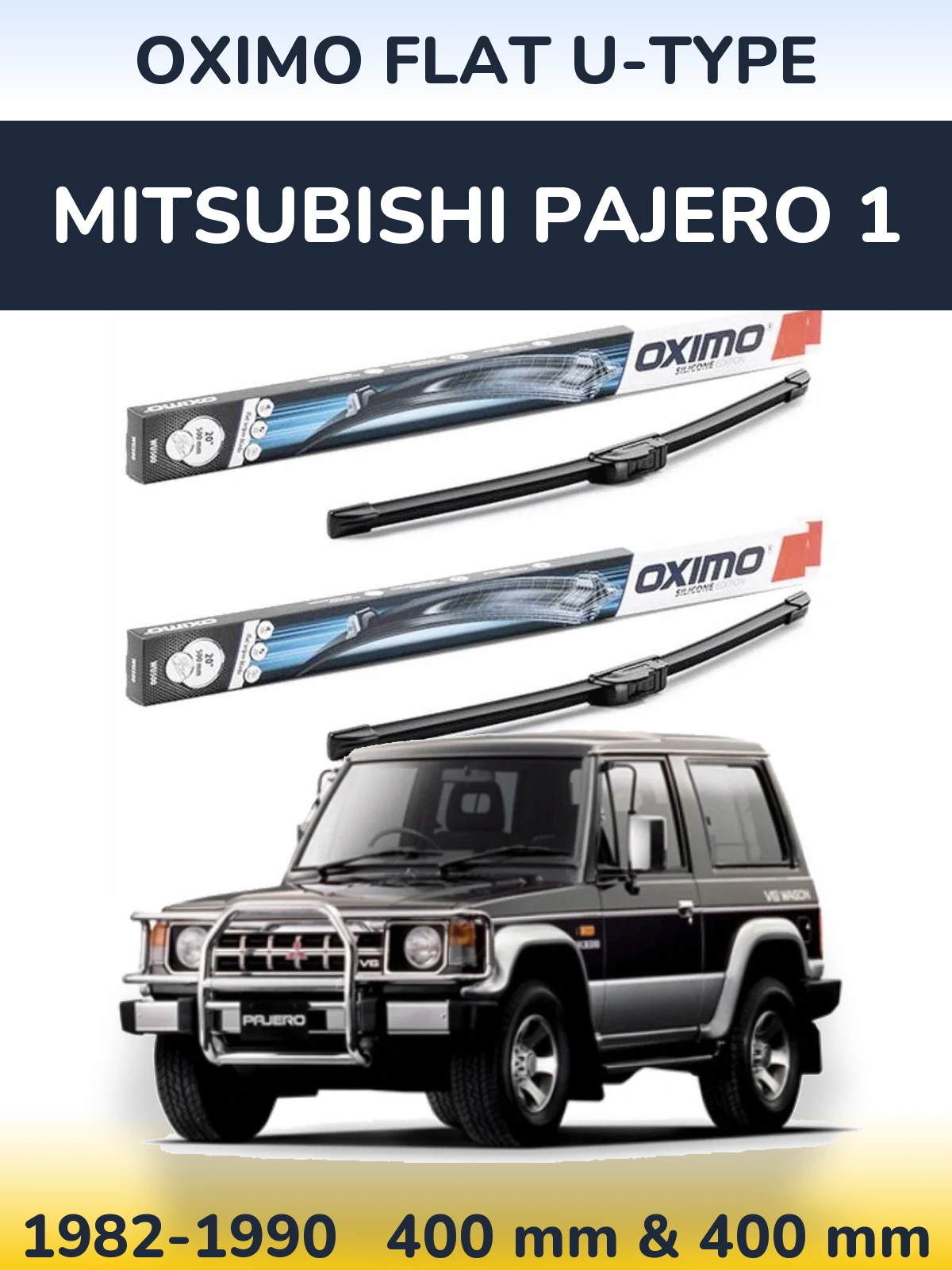 Ștergătoare Oximo Flat U-type pentru Mitsubishi Pajero 1