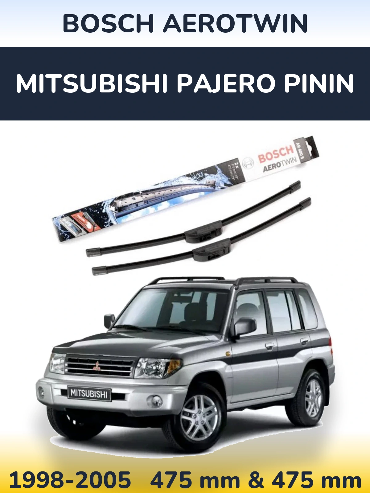 Ștergătoare BOSCH AeroTwin pentru Mitsubishi Pajero Pinin