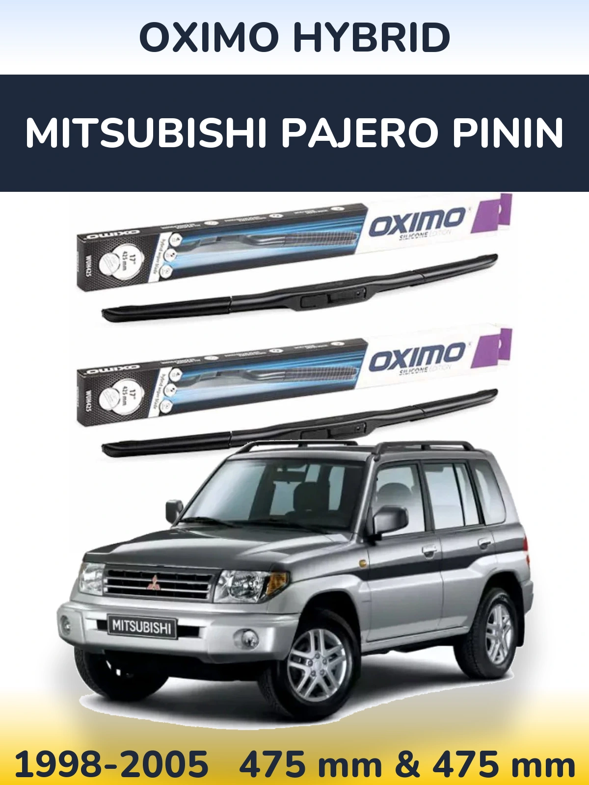Ștergătoare Oximo Hybrid pentru Mitsubishi Pajero Pinin