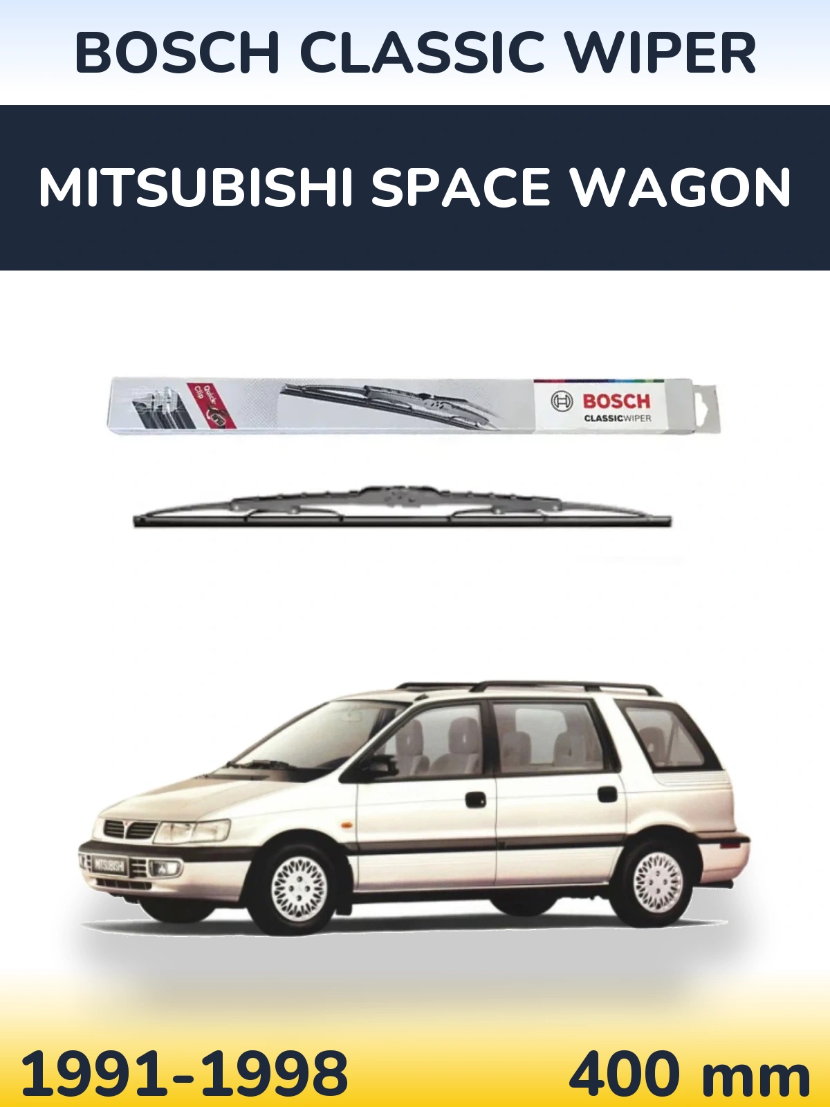 Ștergătoare BOSCH Classic Wiper pentru Mitsubishi Space Wagon