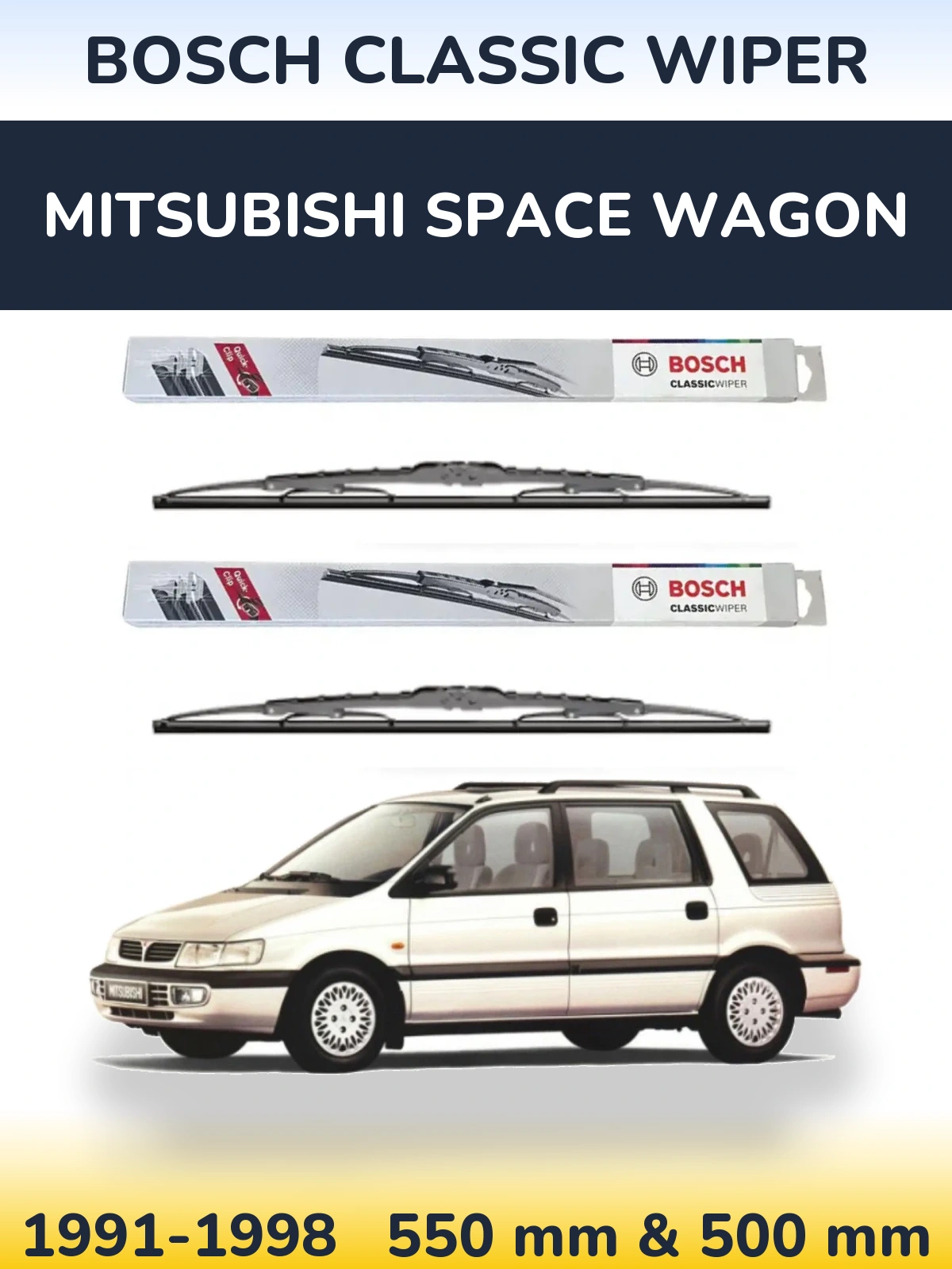 Ștergătoare BOSCH Classic Wiper pentru Mitsubishi Space Wagon
