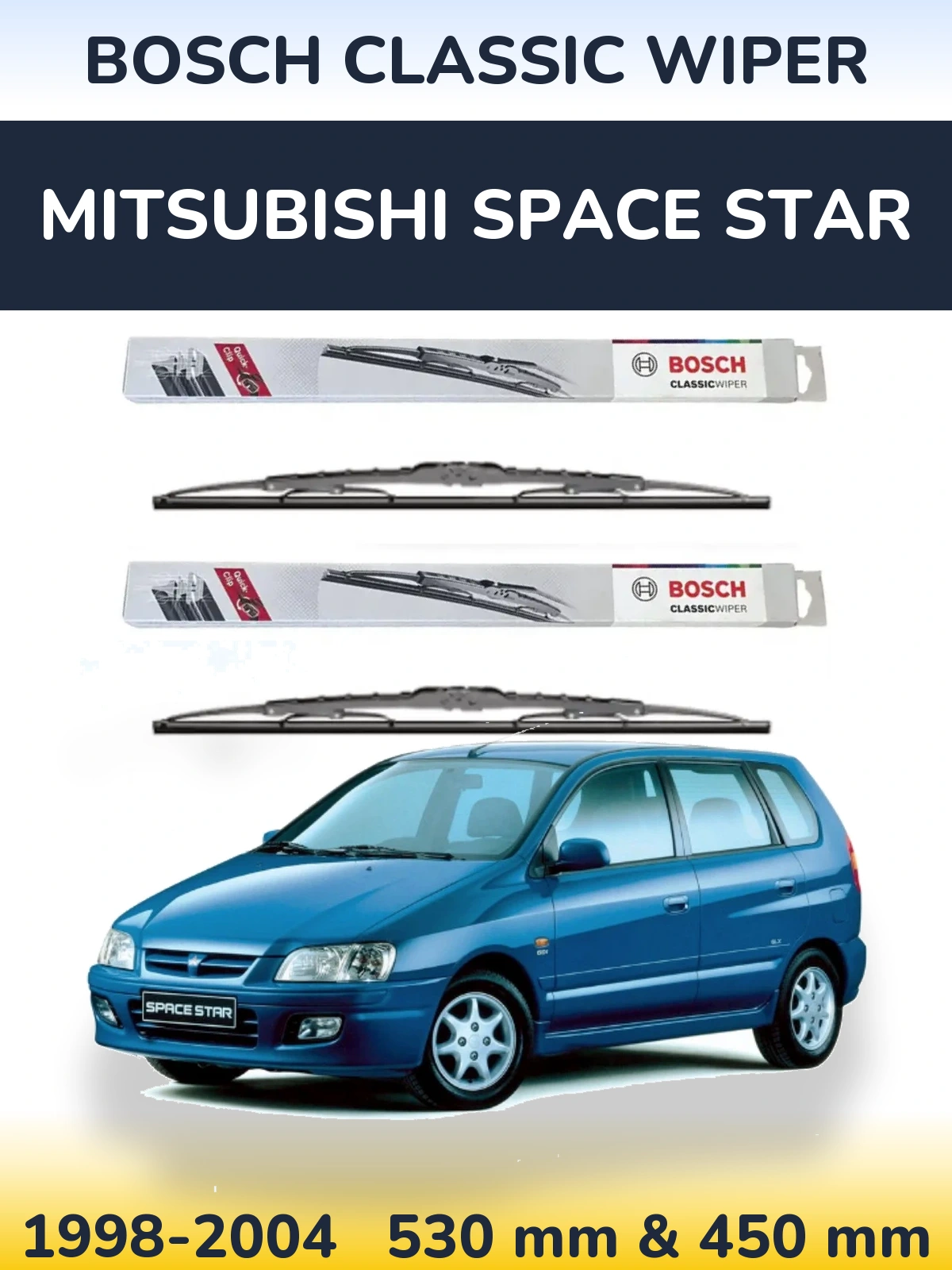 Ștergătoare BOSCH Classic Wiper pentru Mitsubishi Space Star