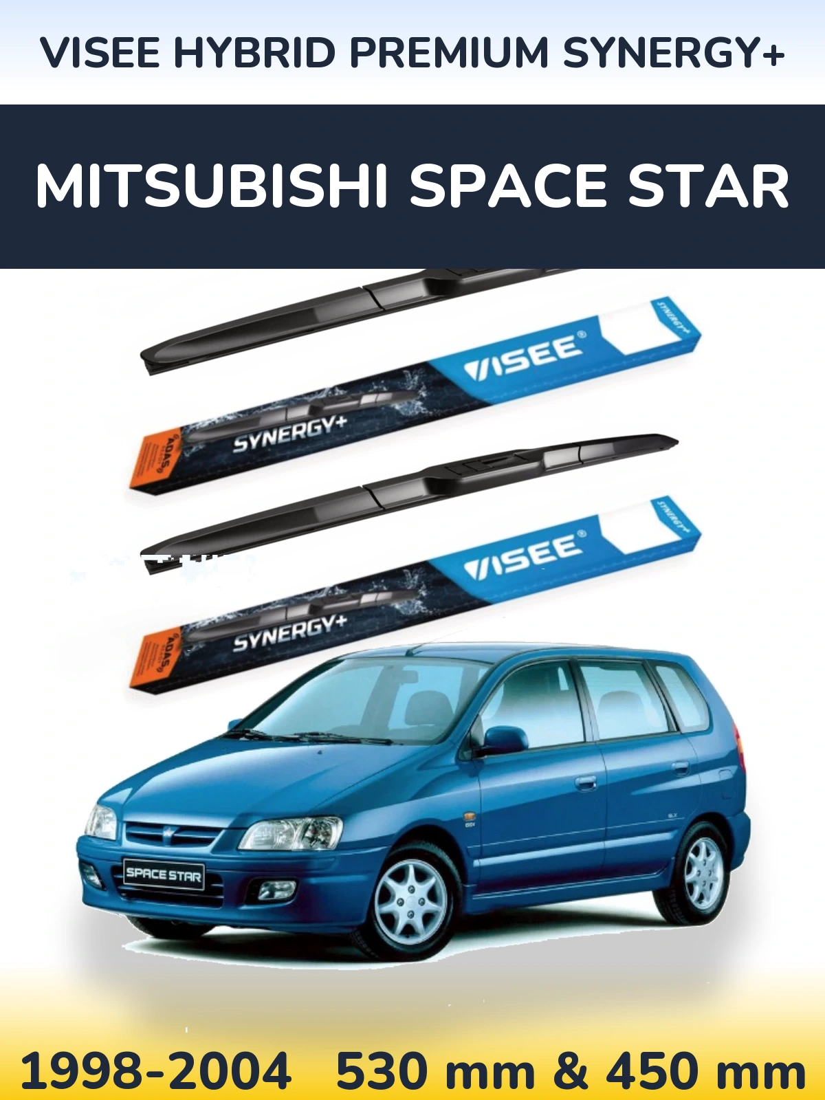 Ștergătoare VISEE HYBRID PREMIUM SYNERGY+ pentru Mitsubishi Space Star