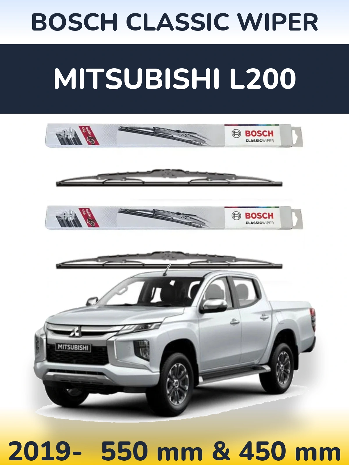 Ștergătoare BOSCH Classic Wiper pentru Mitsubishi L200