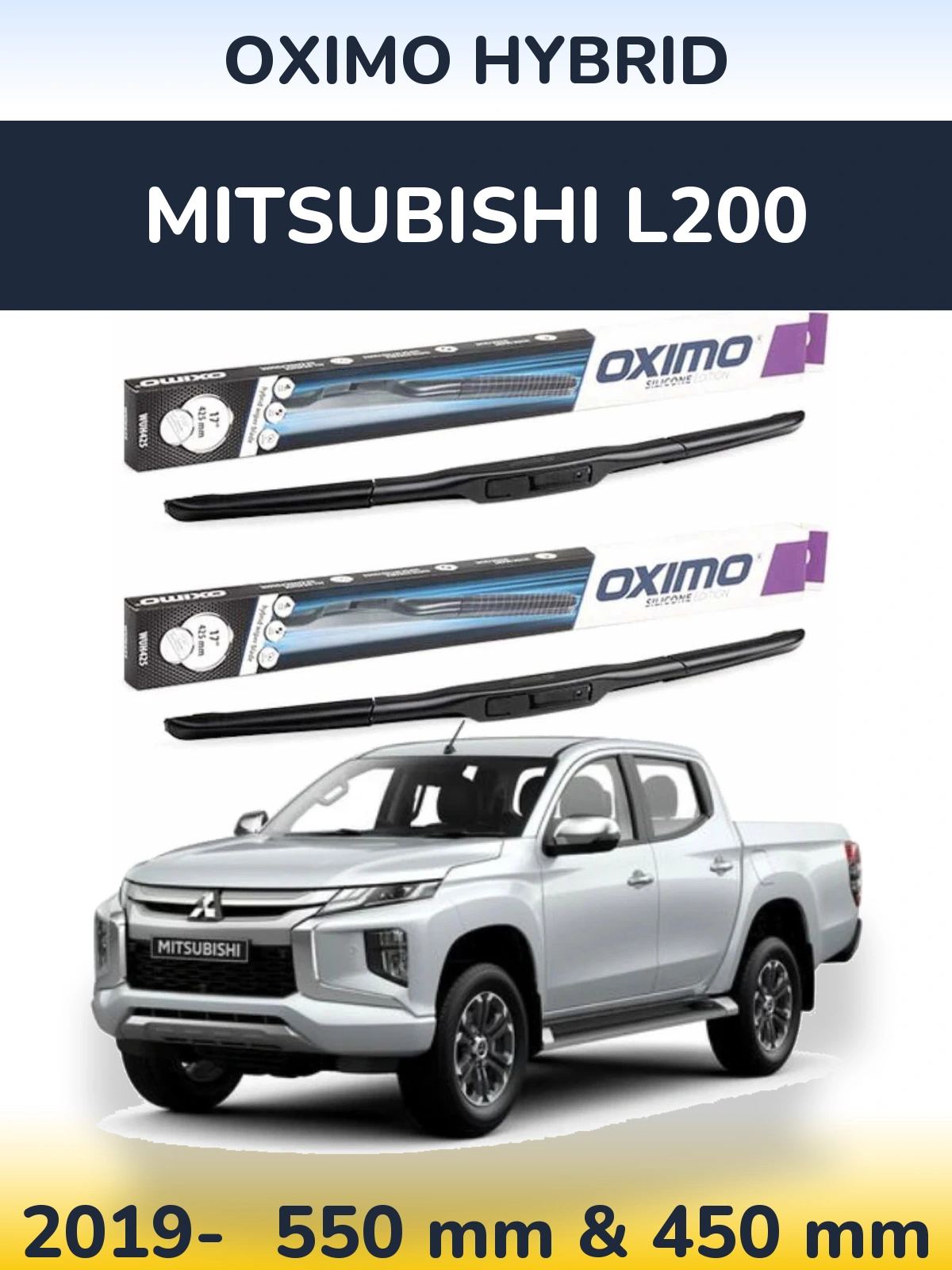 Ștergătoare Oximo Hybrid pentru Mitsubishi L200