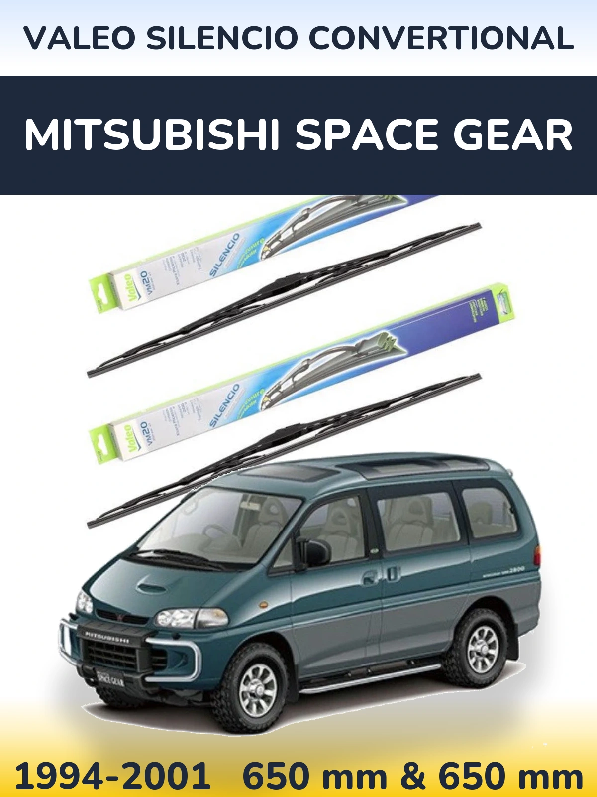 Ștergătoare Valeo Silencio Convertional pentru Mitsubishi Space Gear