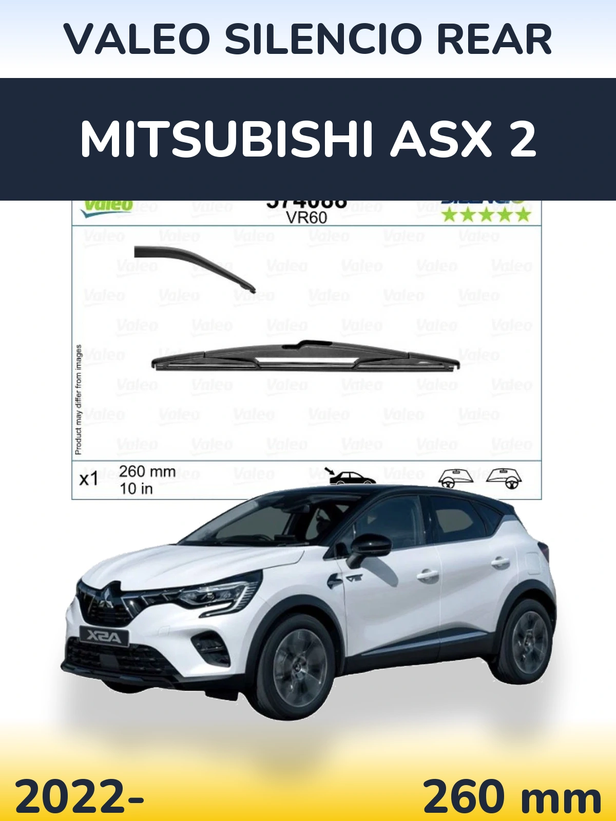 Ștergătoare Valeo Silencio Rear pentru Mitsubishi ASX 2