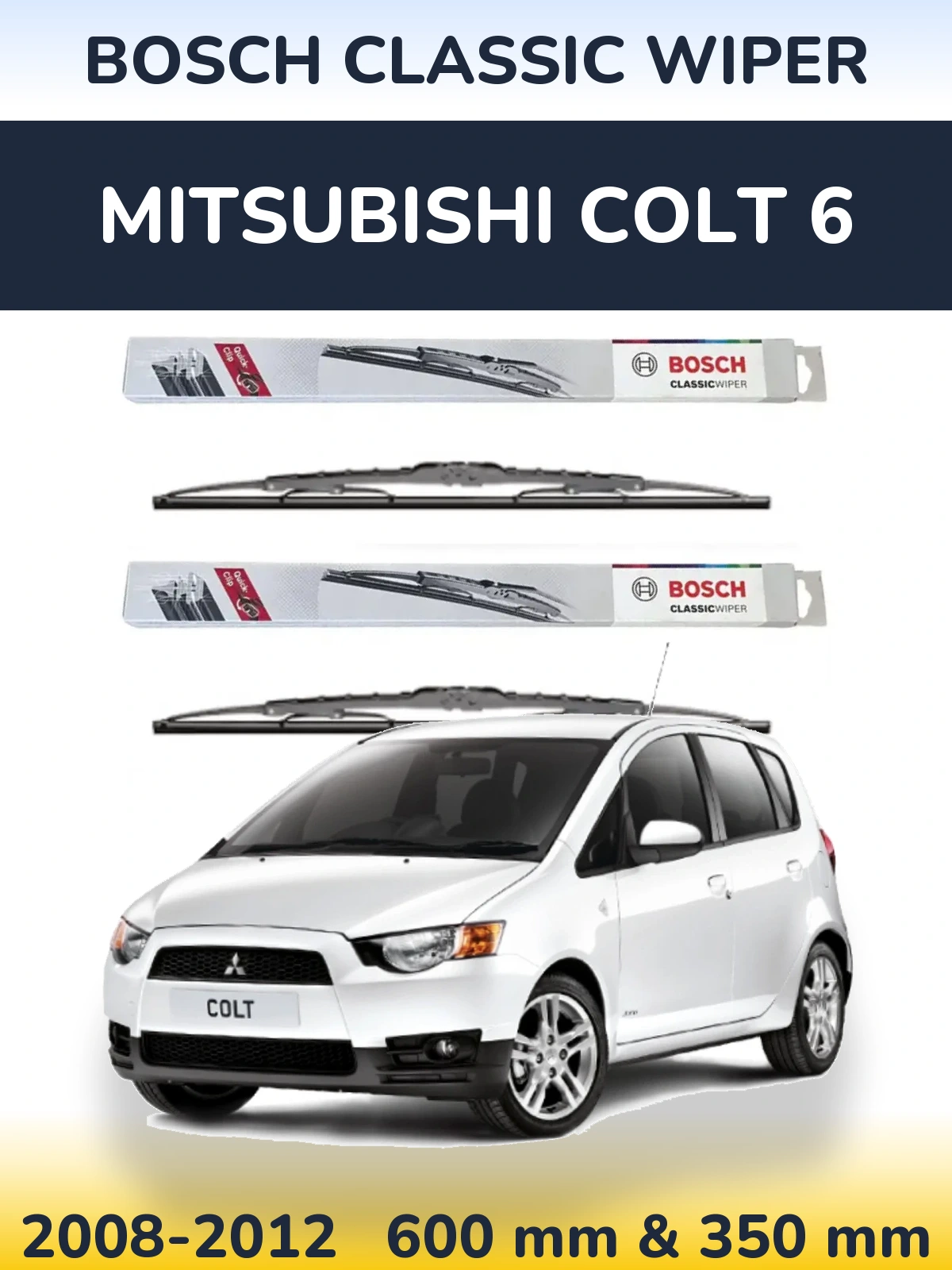 Ștergătoare BOSCH Classic Wiper pentru Mitsubishi Colt 6