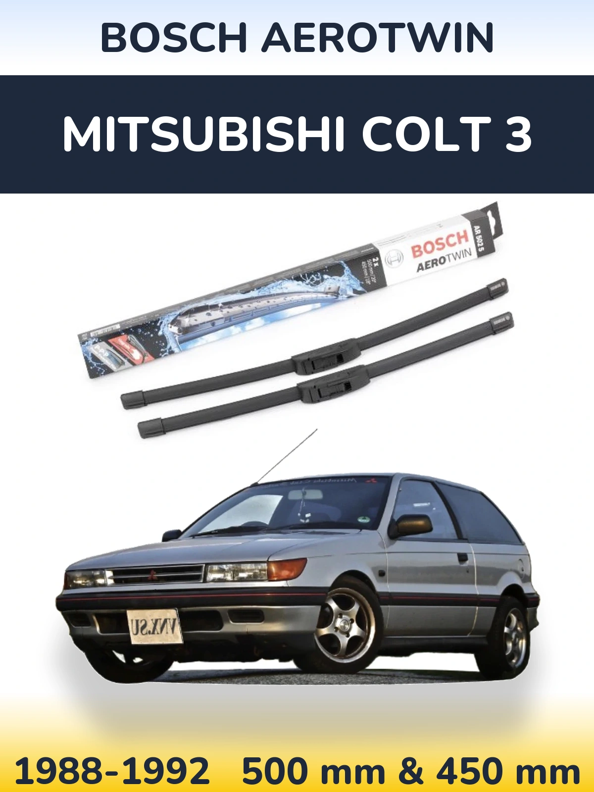 Ștergătoare BOSCH AeroTwin pentru Mitsubishi Colt 3