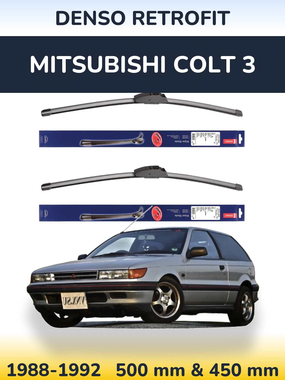Ștergătoare Denso Retrofit pentru Mitsubishi Colt 3